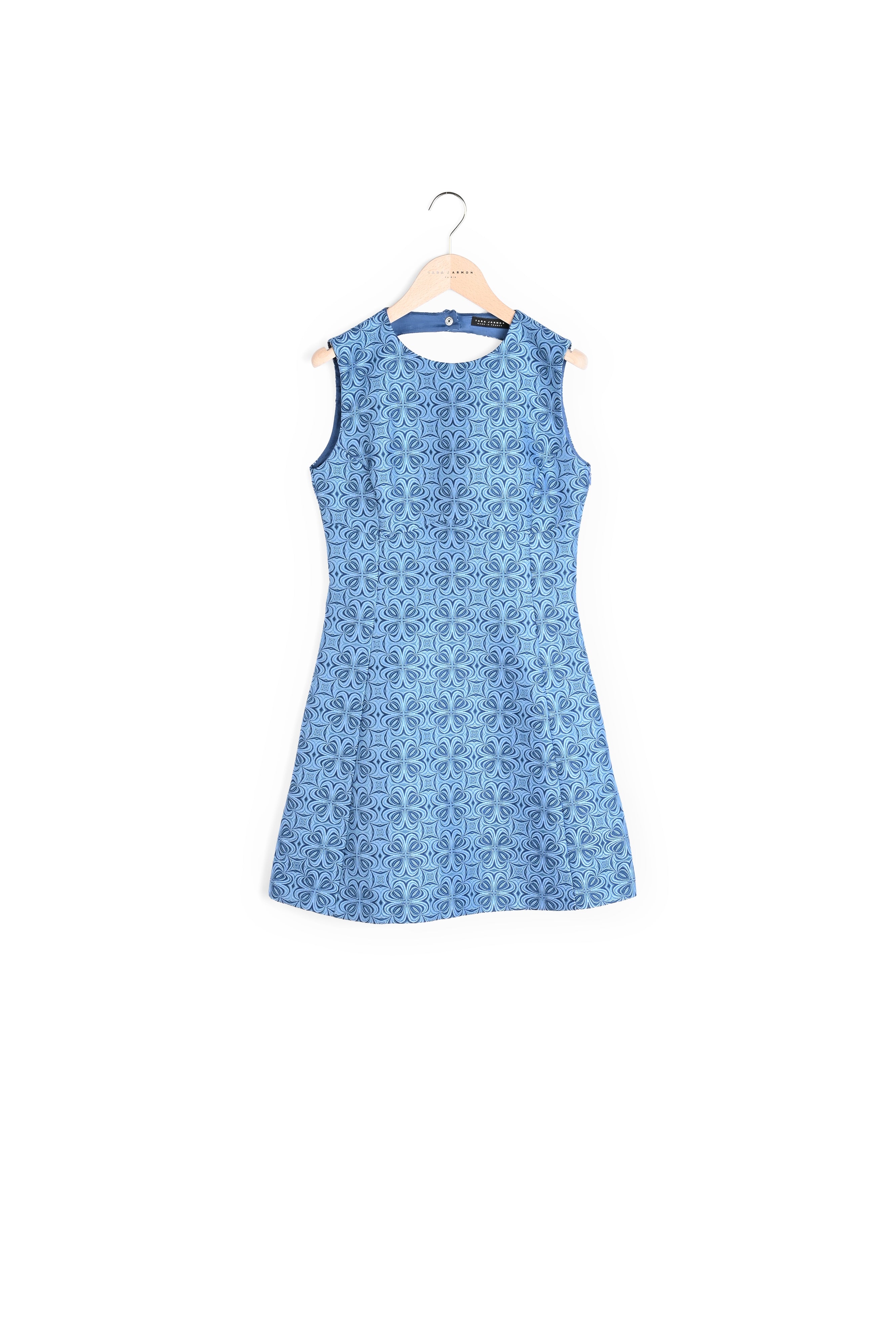 Robe Romeala bleue en jacquard Faume - seconde main