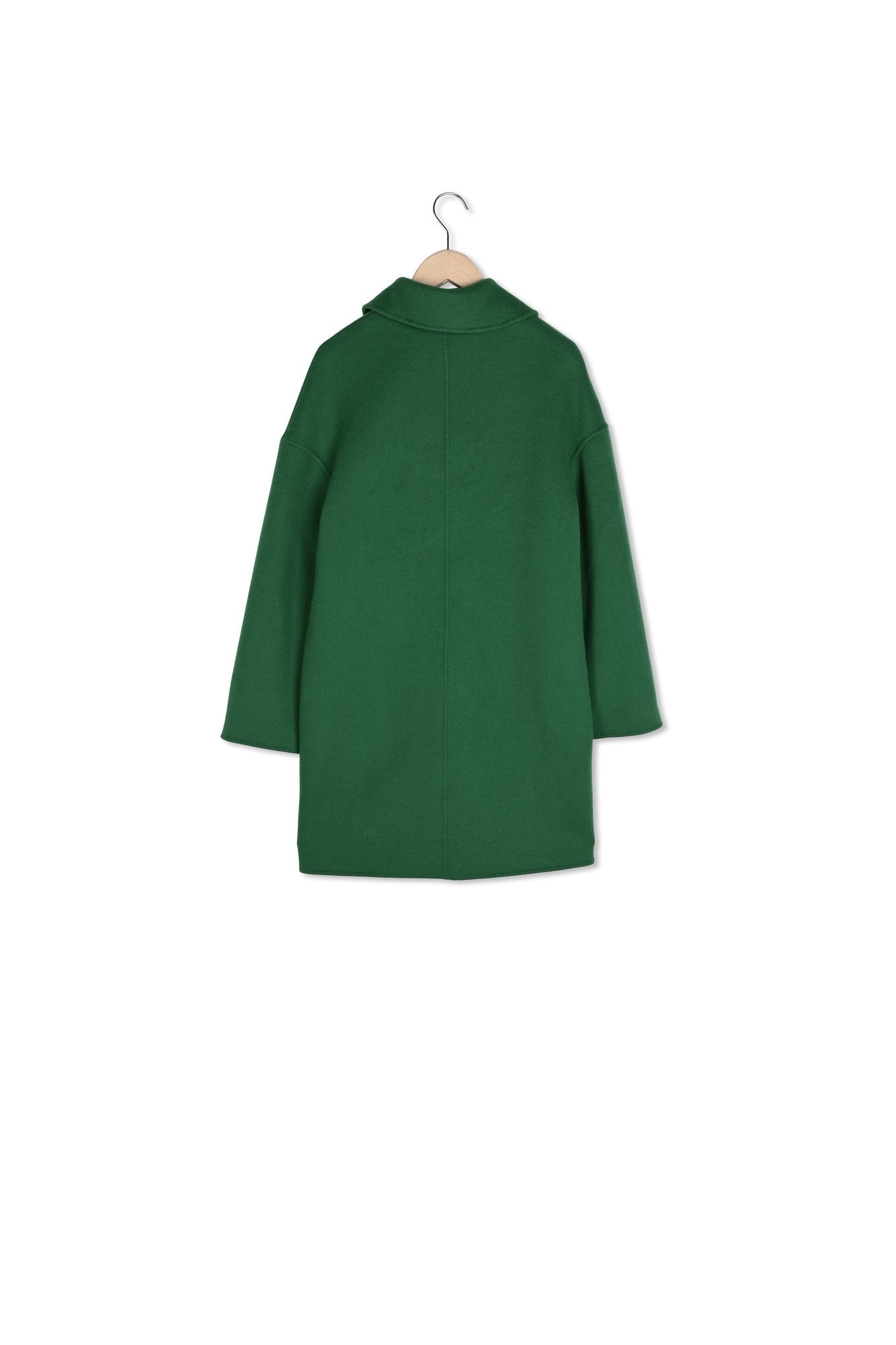 Manteau Maena vert en laine double face Faume - seconde main