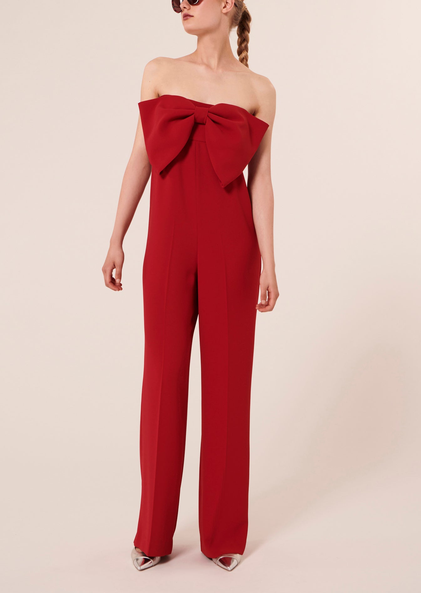 Combinaison Coeur rouge en crêpe Faume - seconde main