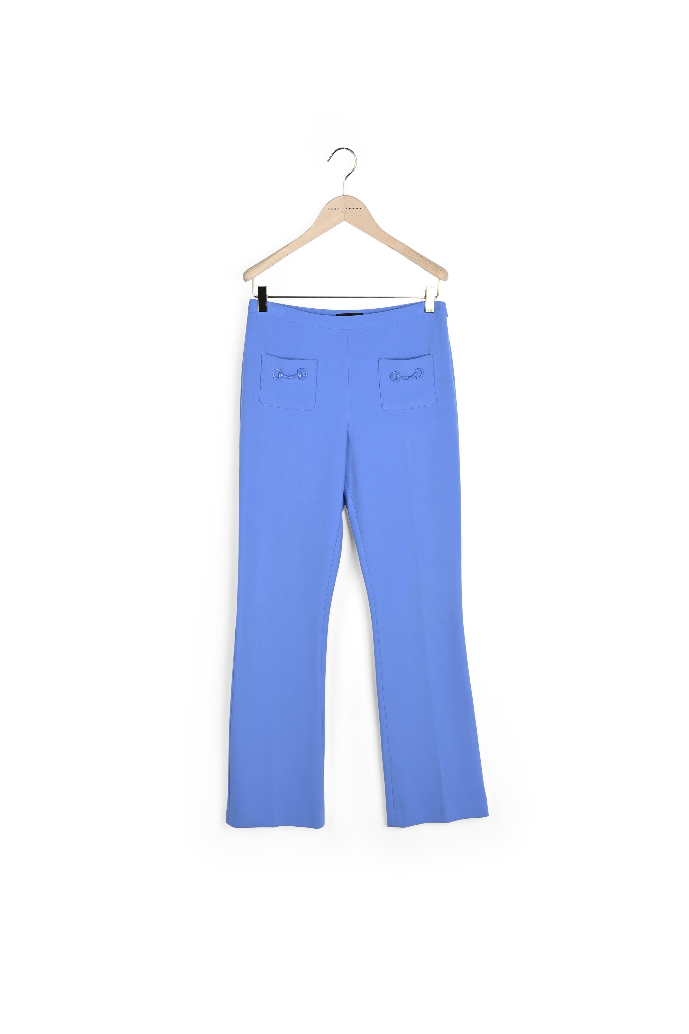 Pantalon Paiva bleu tendre en toile double Faume - seconde main