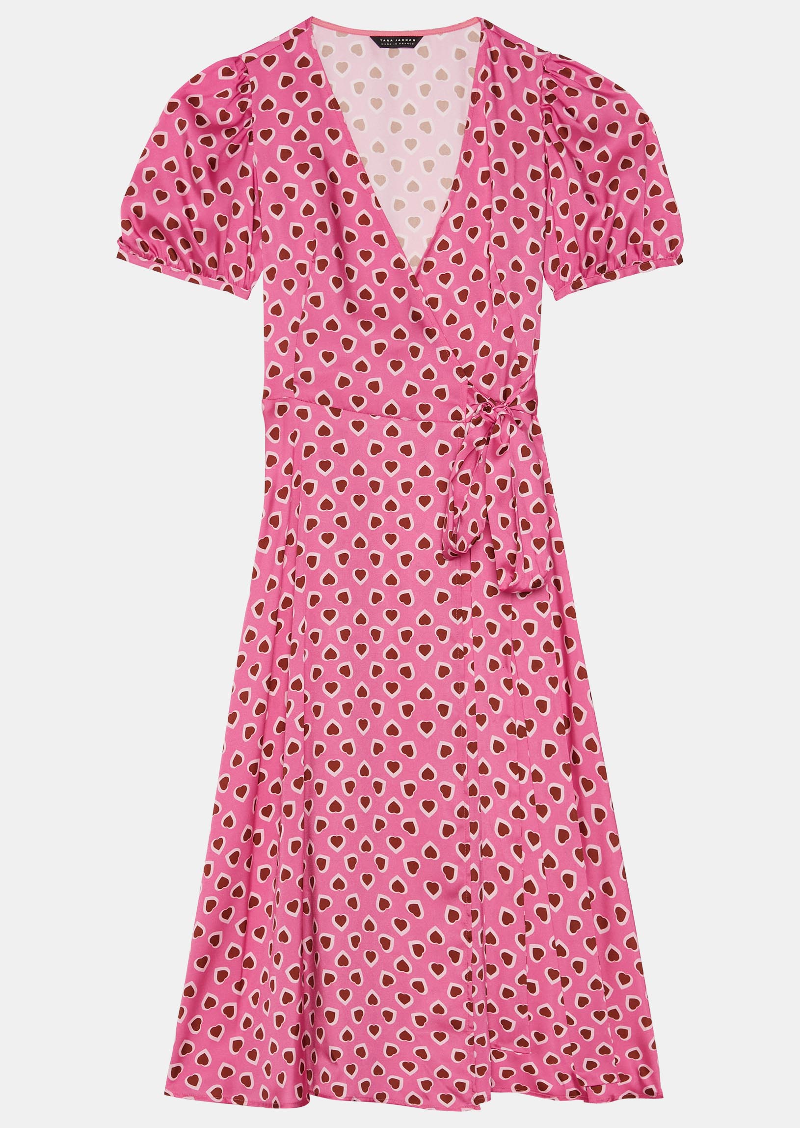 Robe Ravas rose imprimé coeur Faume - seconde main