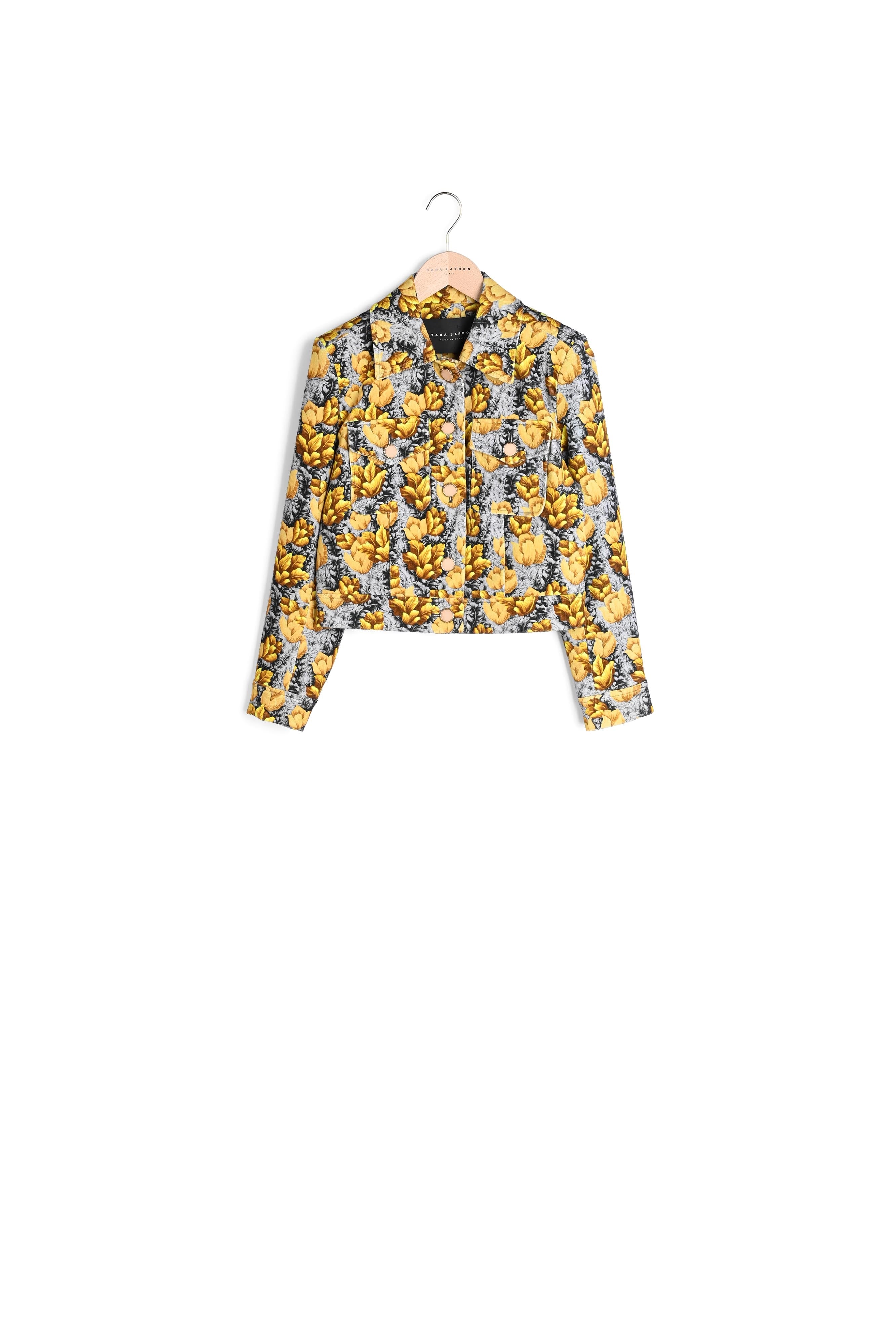 Veste Vascano grise imprimé à fleurs Faume - seconde main