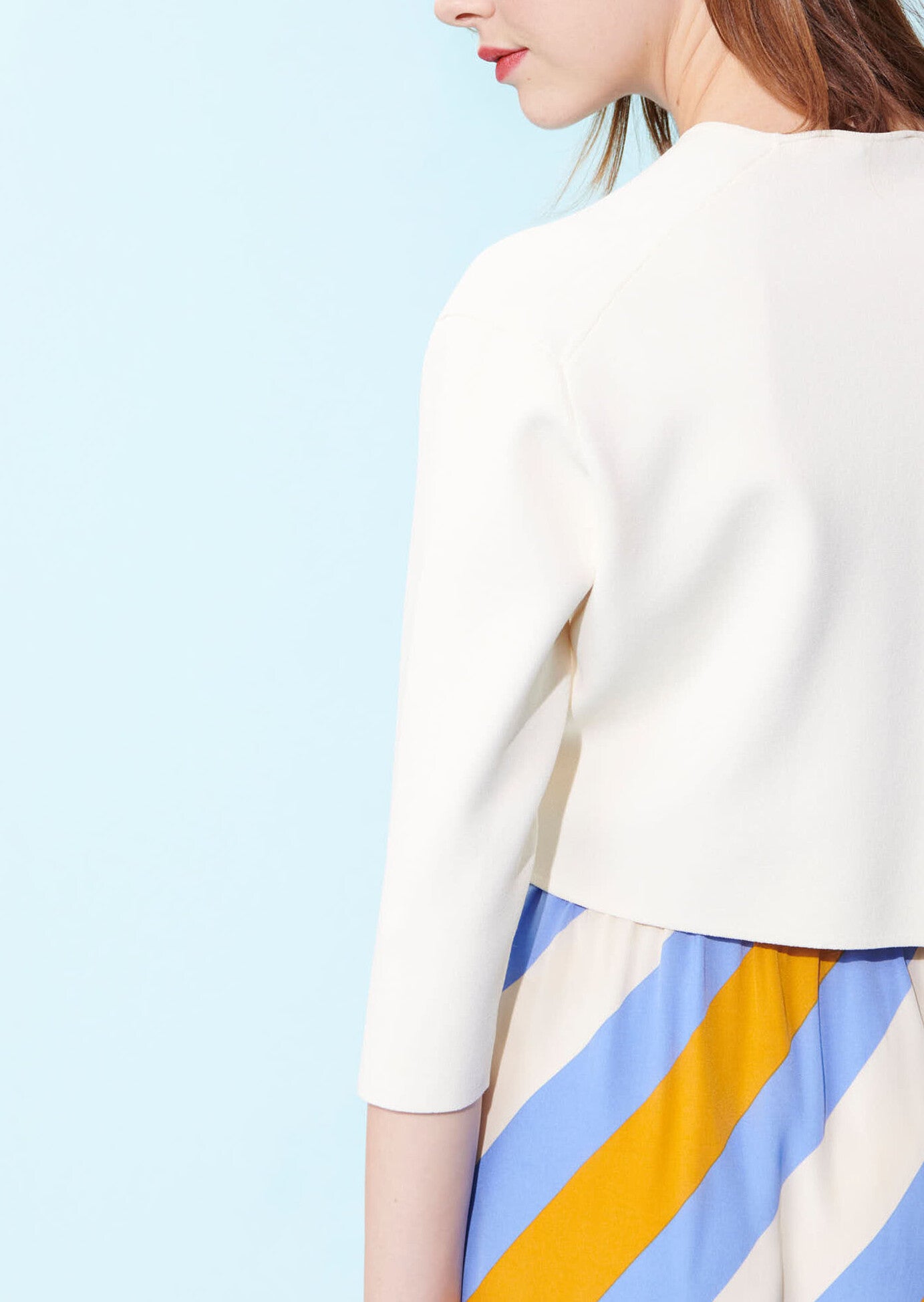 Gilet Groom écru court Faume - seconde main