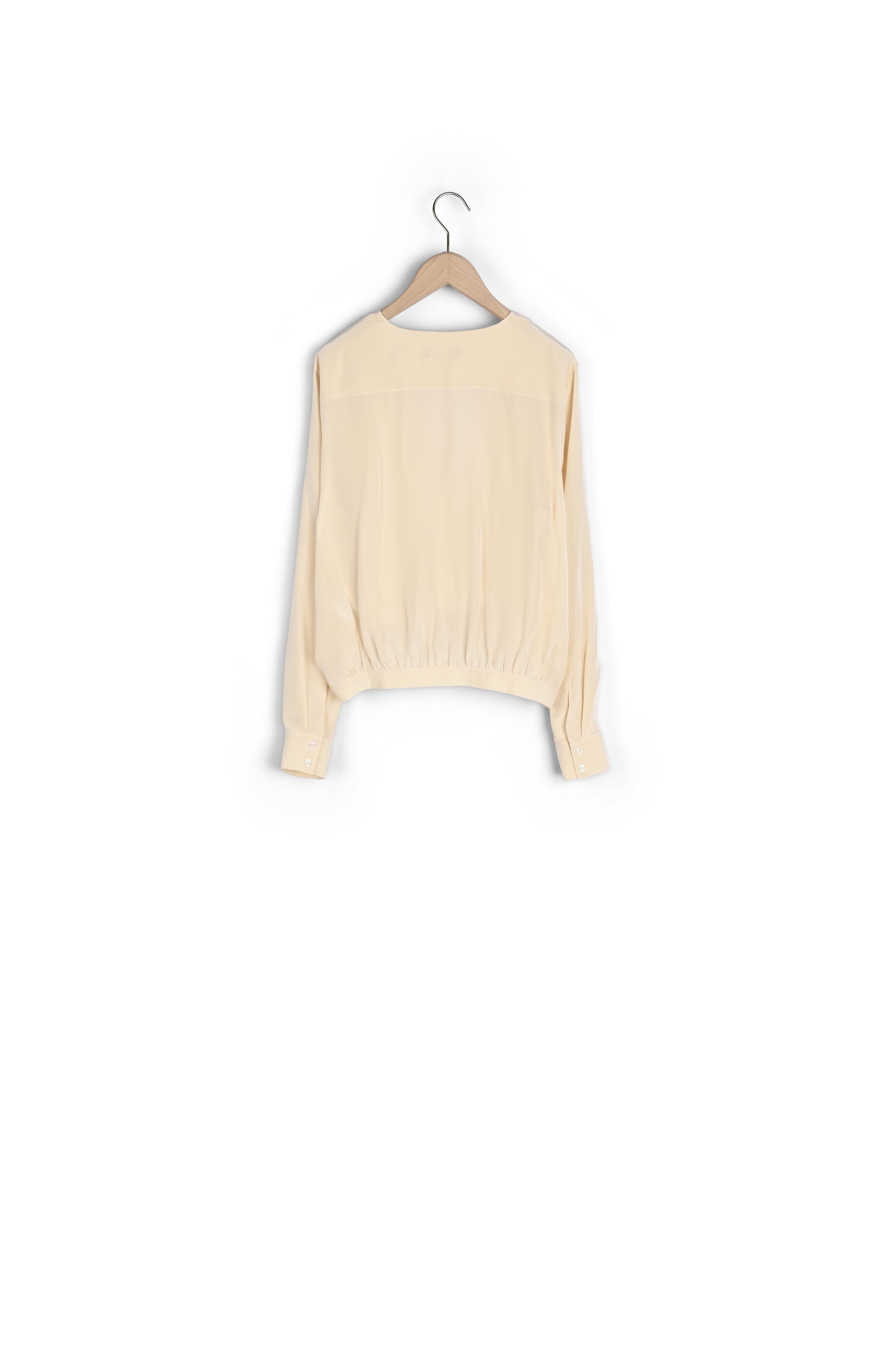 Top Timothée écru en crêpe de chine Faume - seconde main