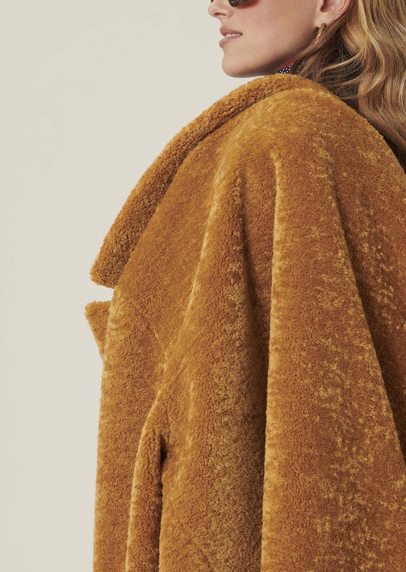 Manteau Mississipi orange en fausse fourrure Faume - seconde main