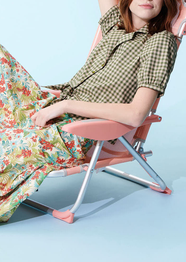 Top Toma en vichy de coton vert kaki Faume - seconde main