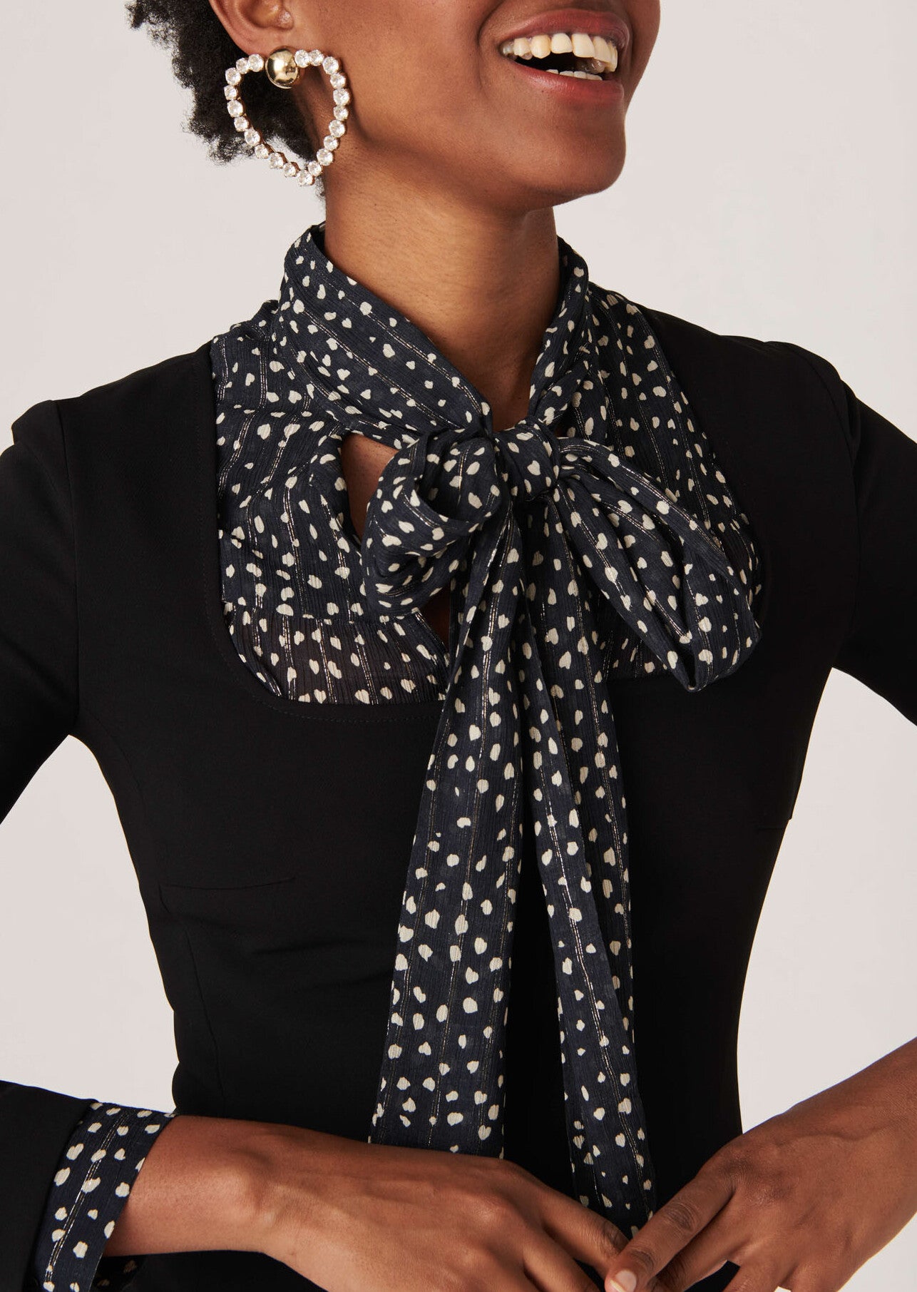 Robe midi Ringo en tailleur stretch noire Faume - seconde main