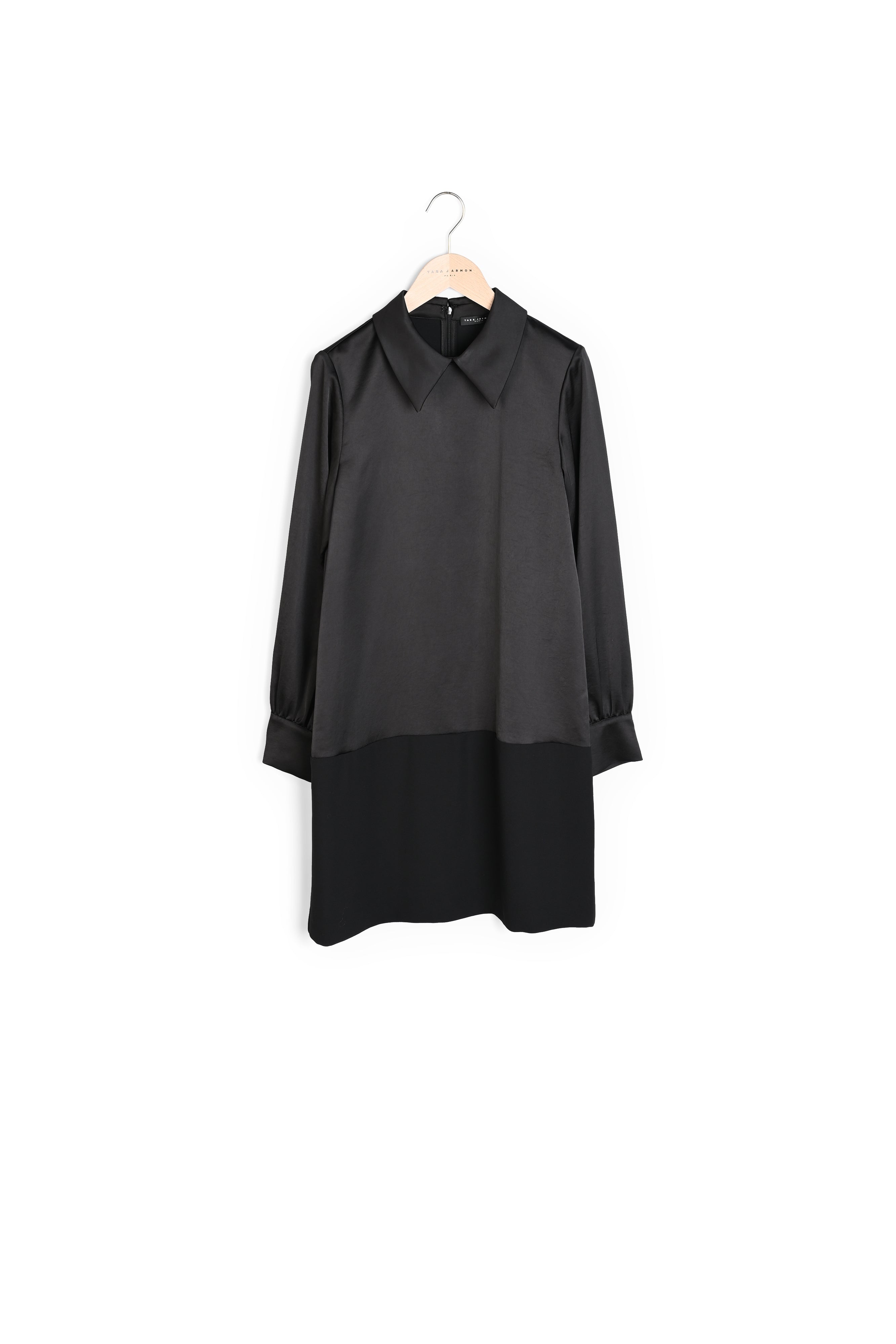 Robe Ravel noire en satin Faume - seconde main