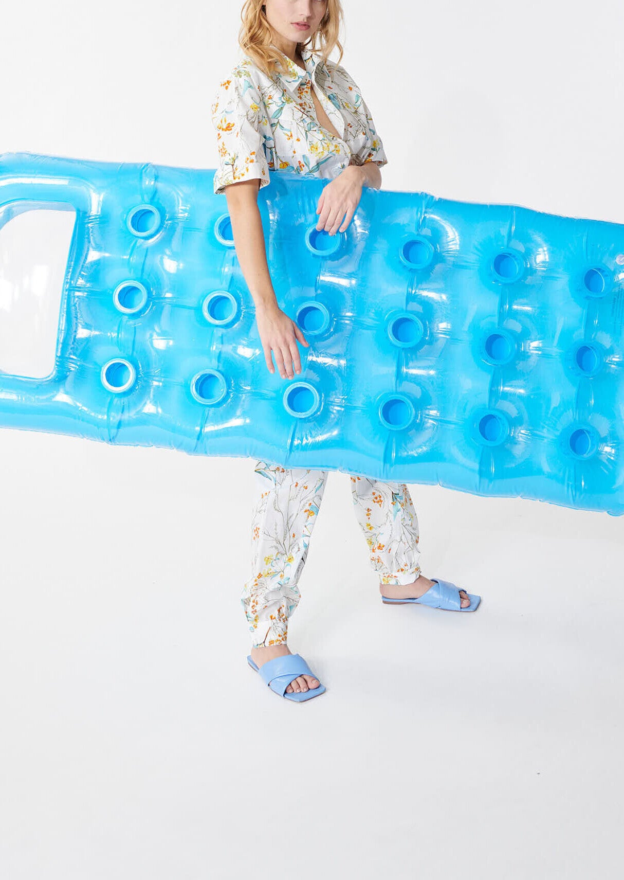 Combinaison Cosma blanche imprimé fleuri en popeline de coton Faume - seconde main