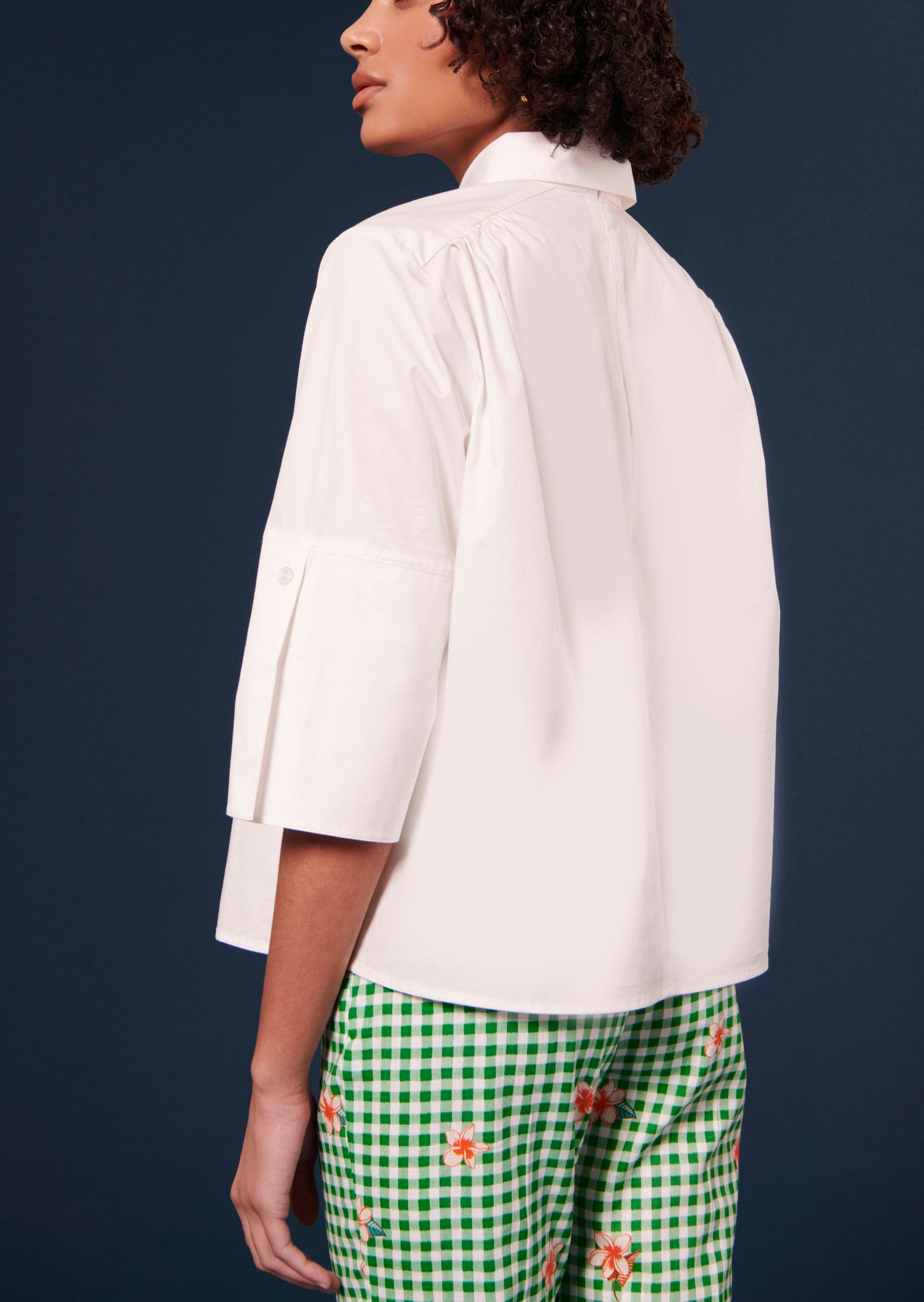 Top Trinity blanc en popeline Faume - seconde main