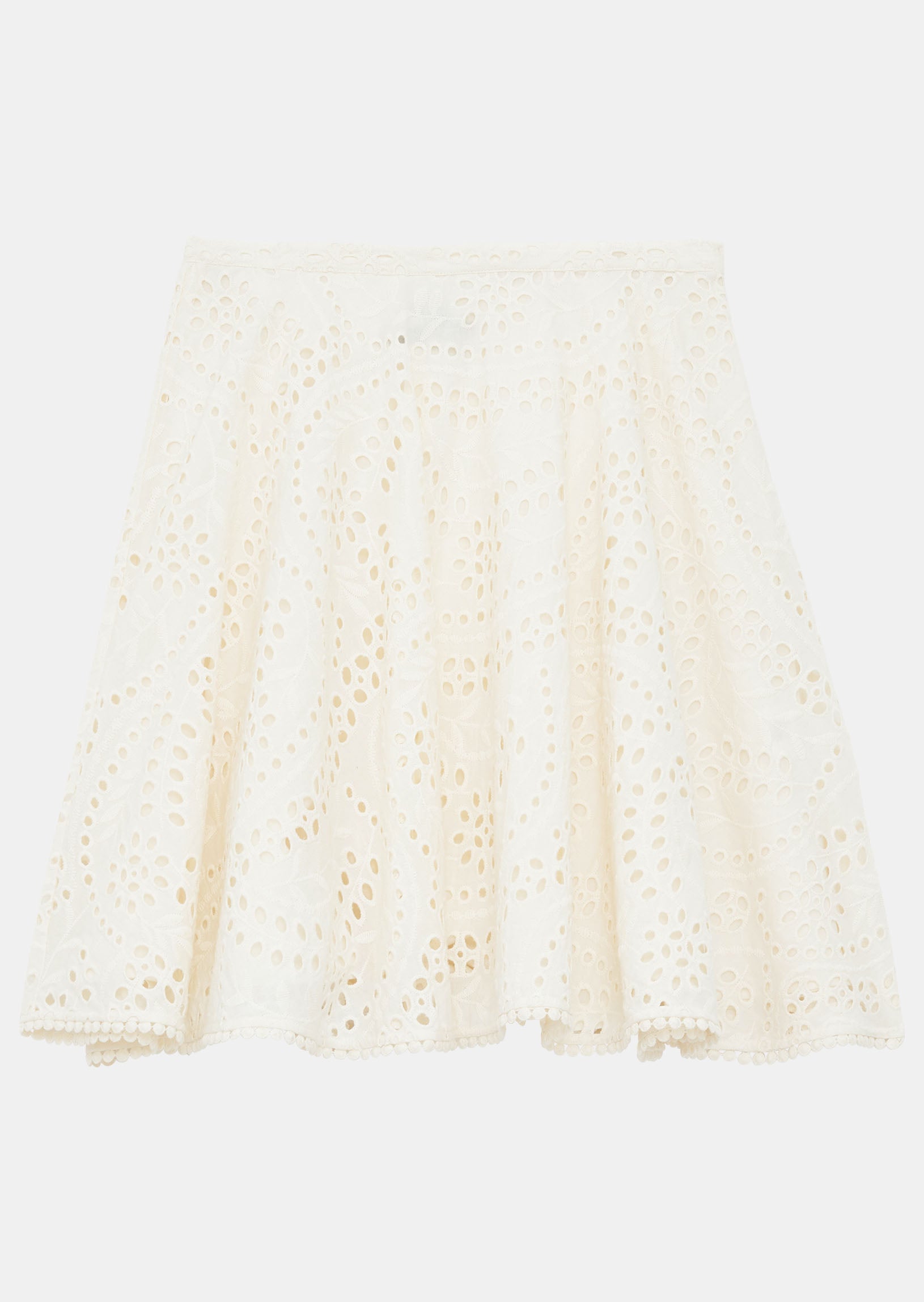 Jupe Jenessa écrue en broderie Faume - seconde main