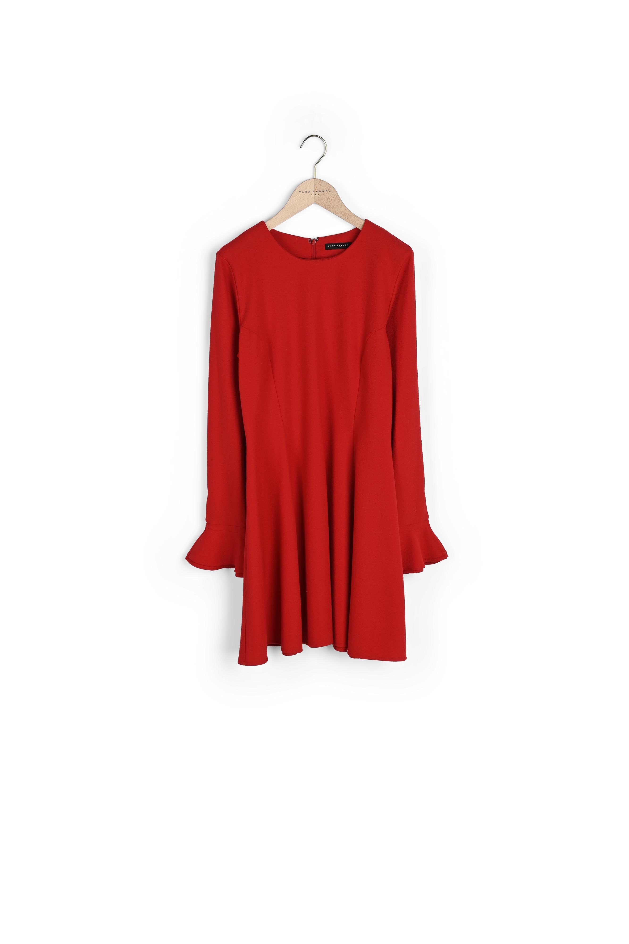 Robe Rael rouge en crêpe Faume - seconde main