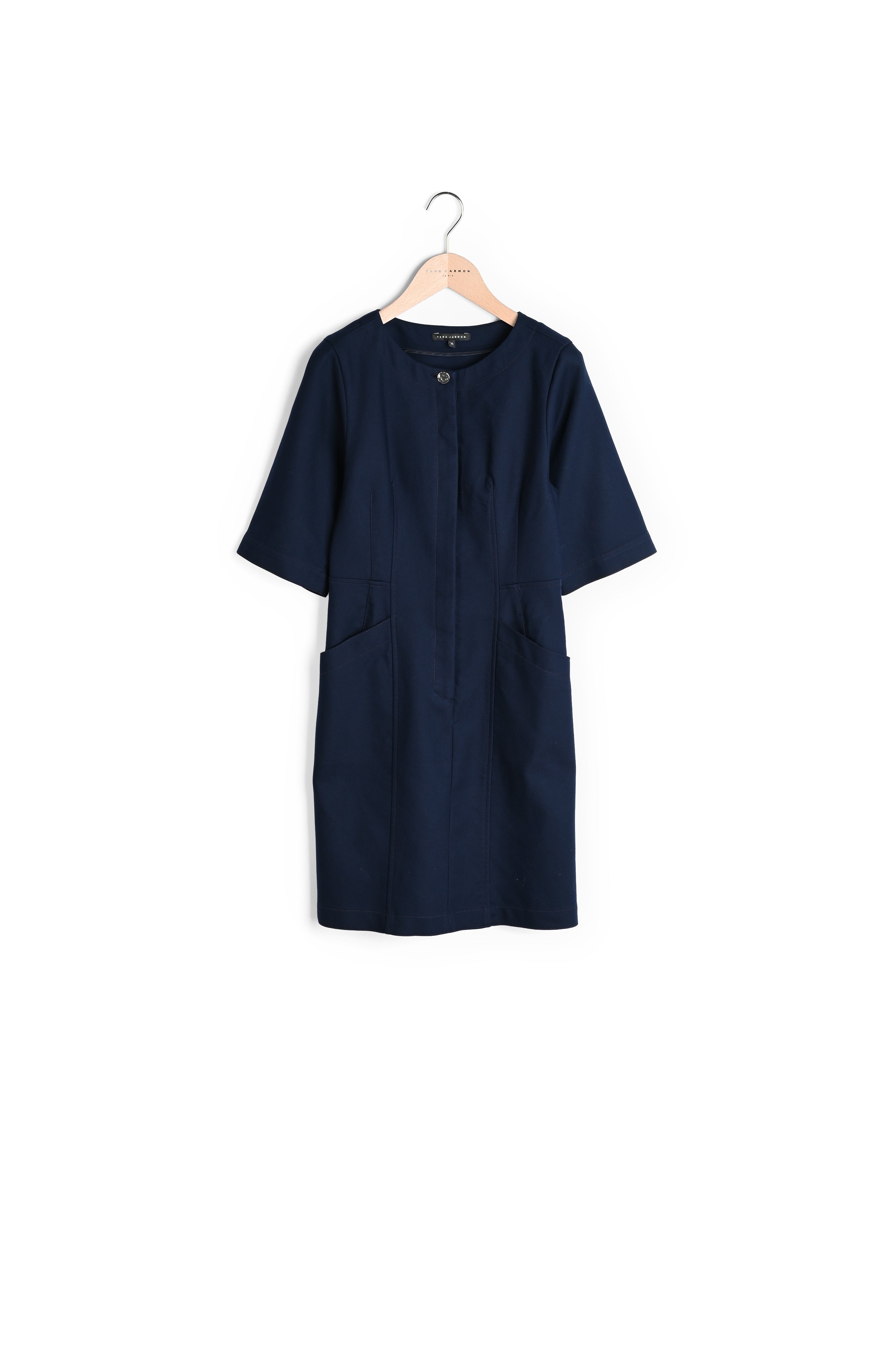 Robe Rima en coton twill marine Faume - seconde main