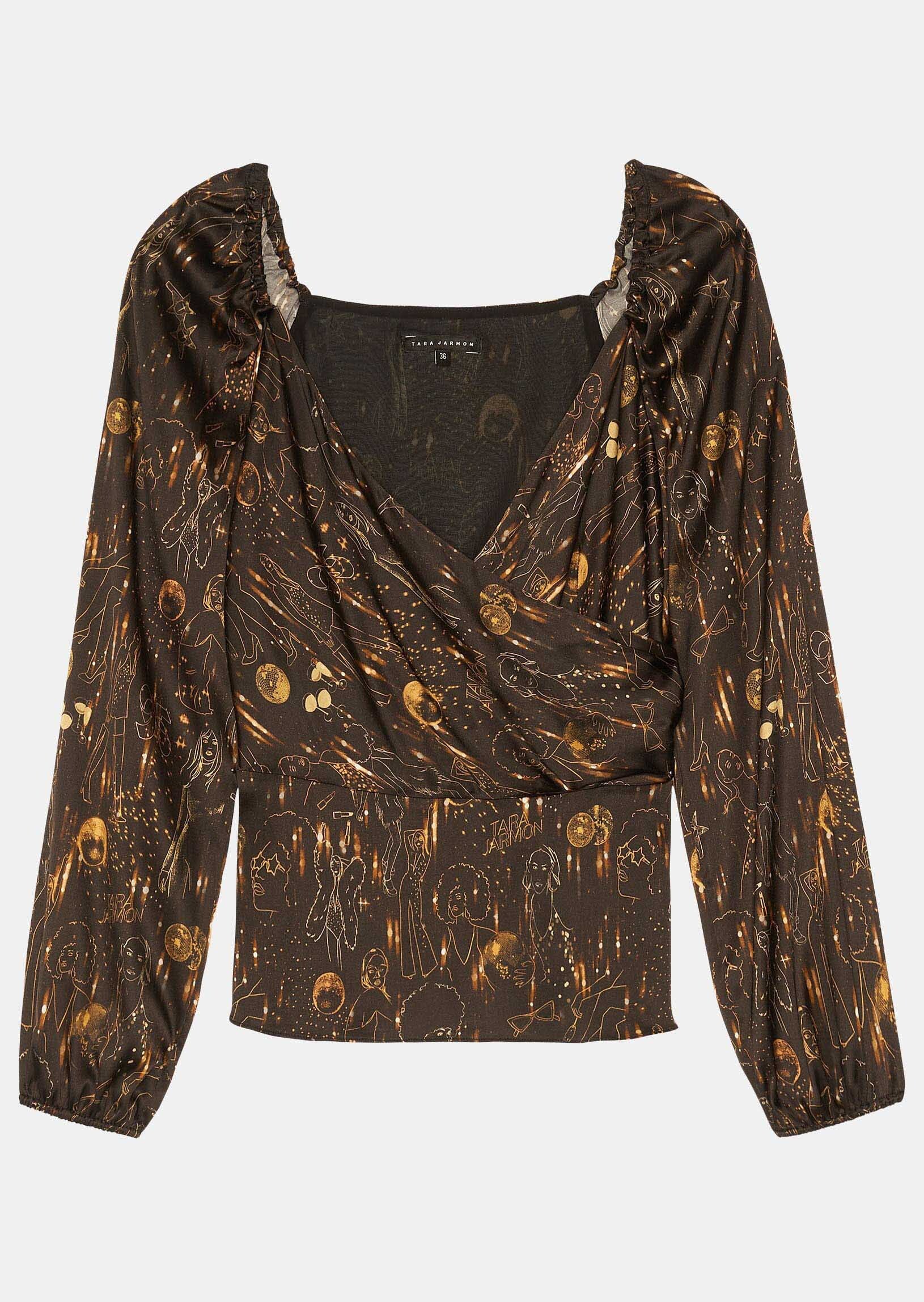 Top Taska noir Tara Party Faume - seconde main