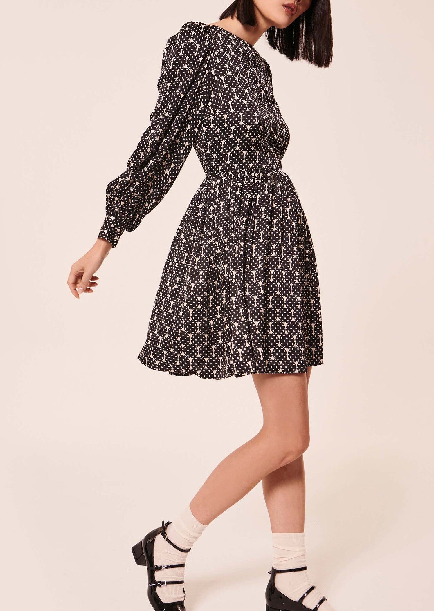 Robe Roi écrue imprimé petits pois Faume - seconde main