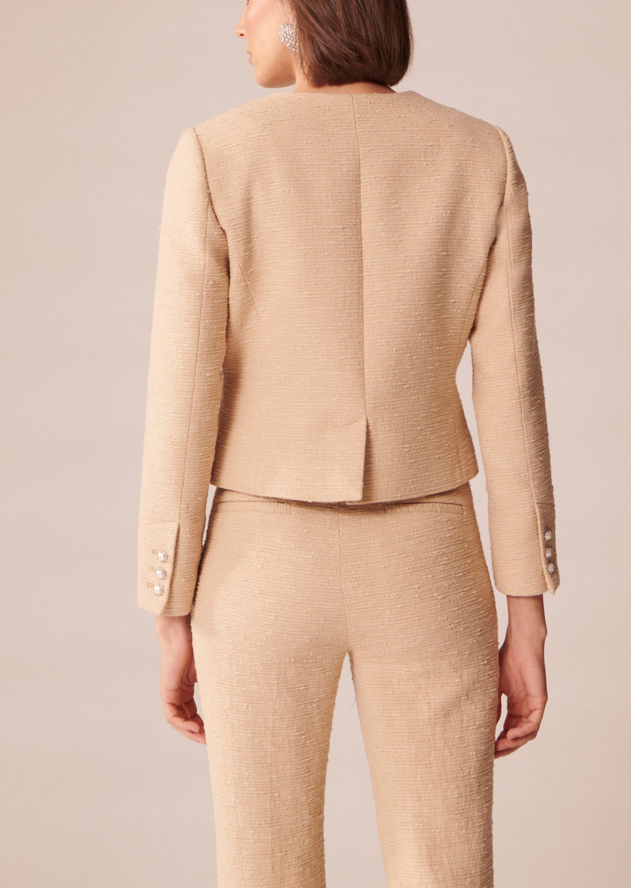 Veste Versailles beige en tweed Faume - seconde main