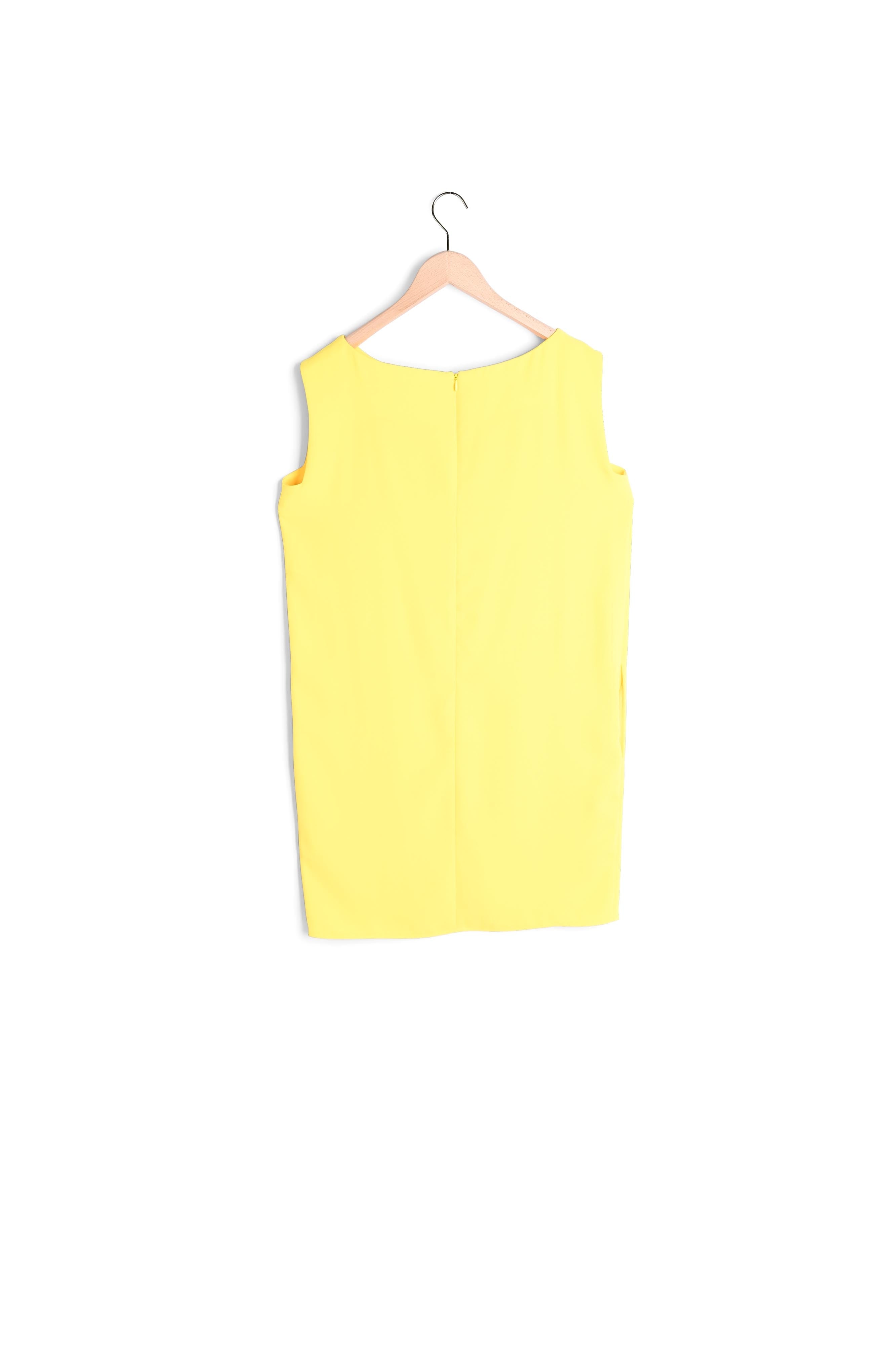 Robe trois trous Rougir jaune en crêpe Faume - seconde main