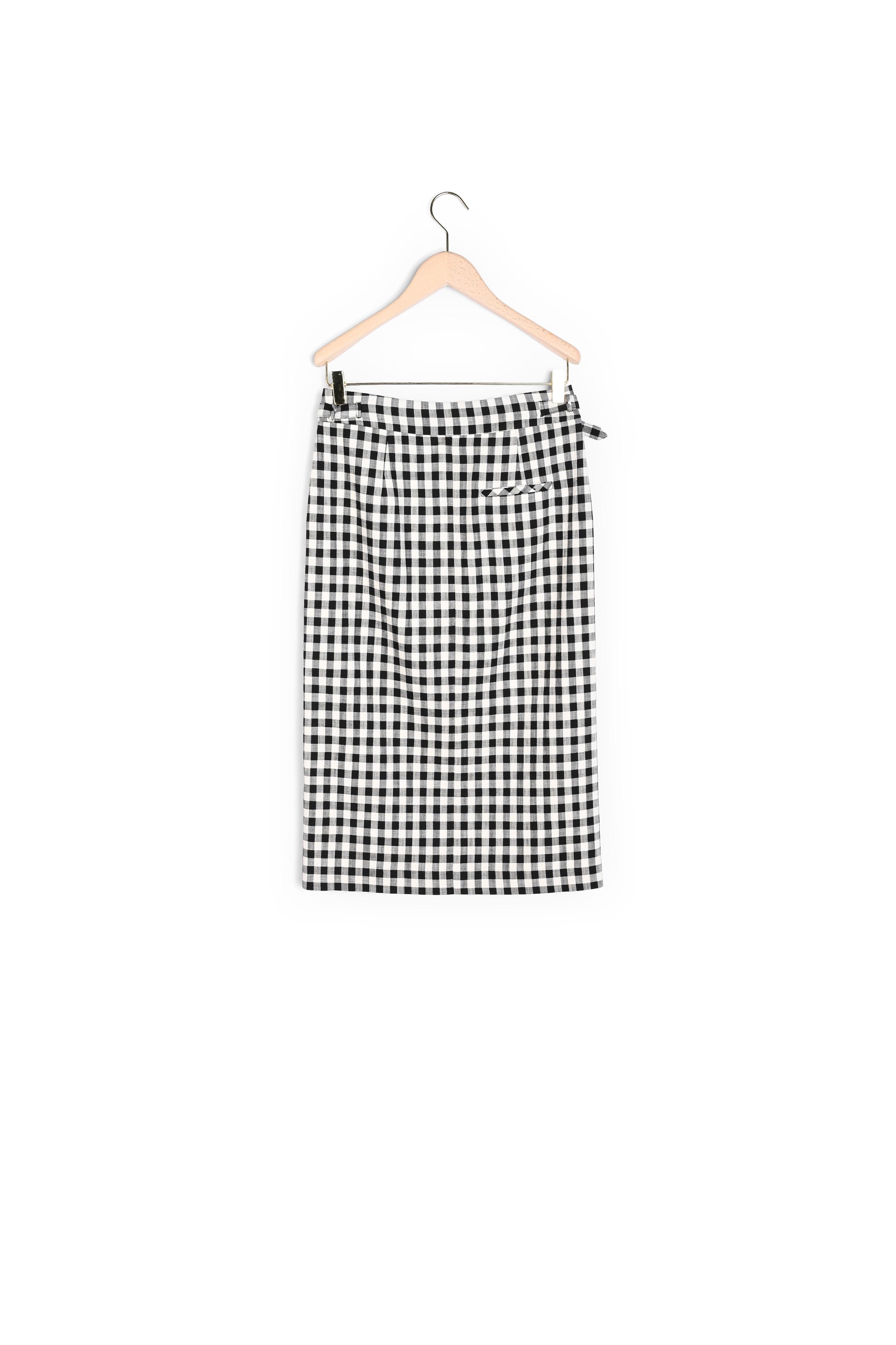 Jupe Justina noire en vichy Faume - seconde main