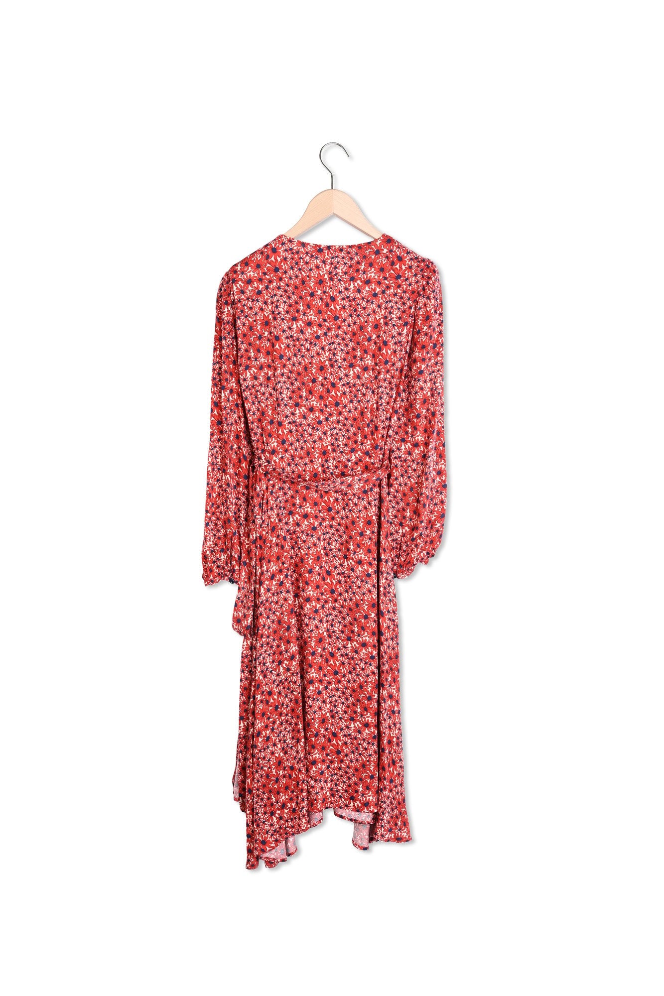 Robe Raphael rouge imprimé petites fleurs Faume - seconde main