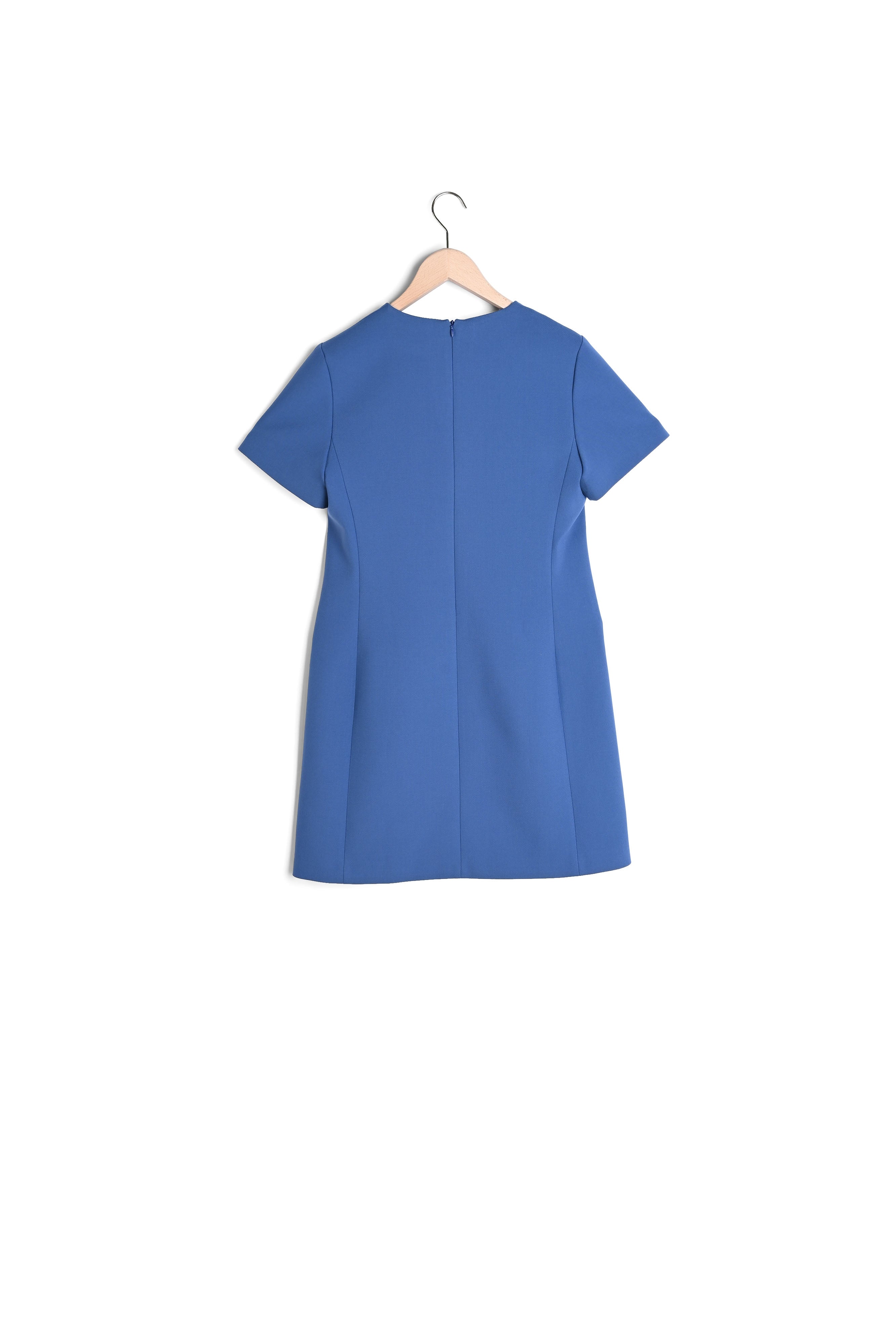 Robe Rochelle bleue en toile double Faume - seconde main