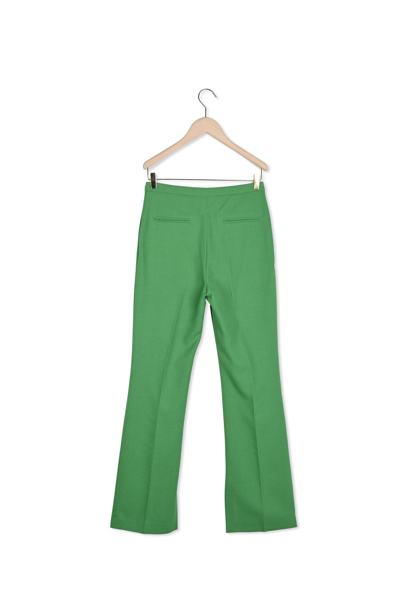 Pantalon Pharel vert en toile tailleur Faume - seconde main
