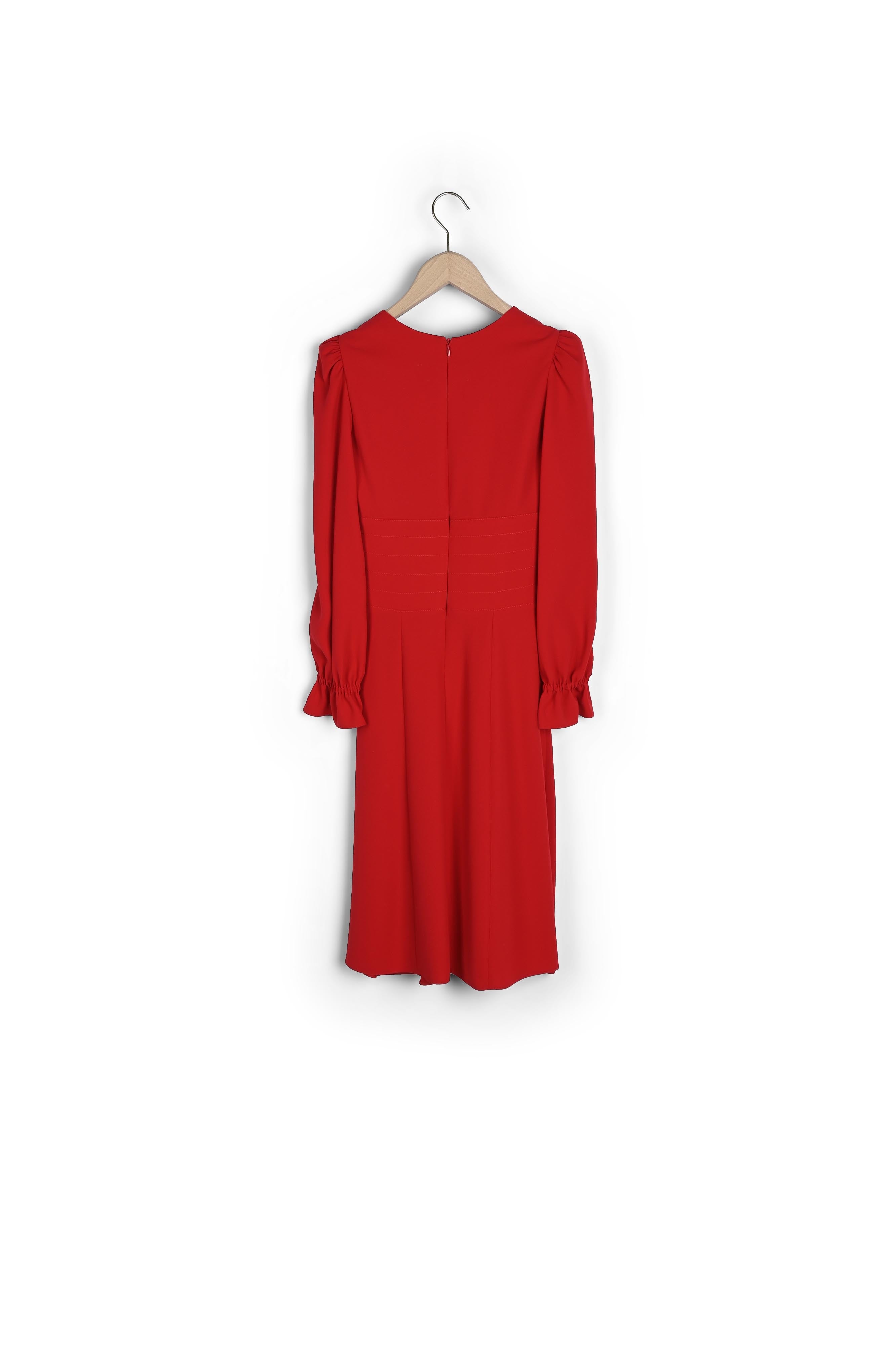 Robe Rosaria rouge en crêpe Faume - seconde main