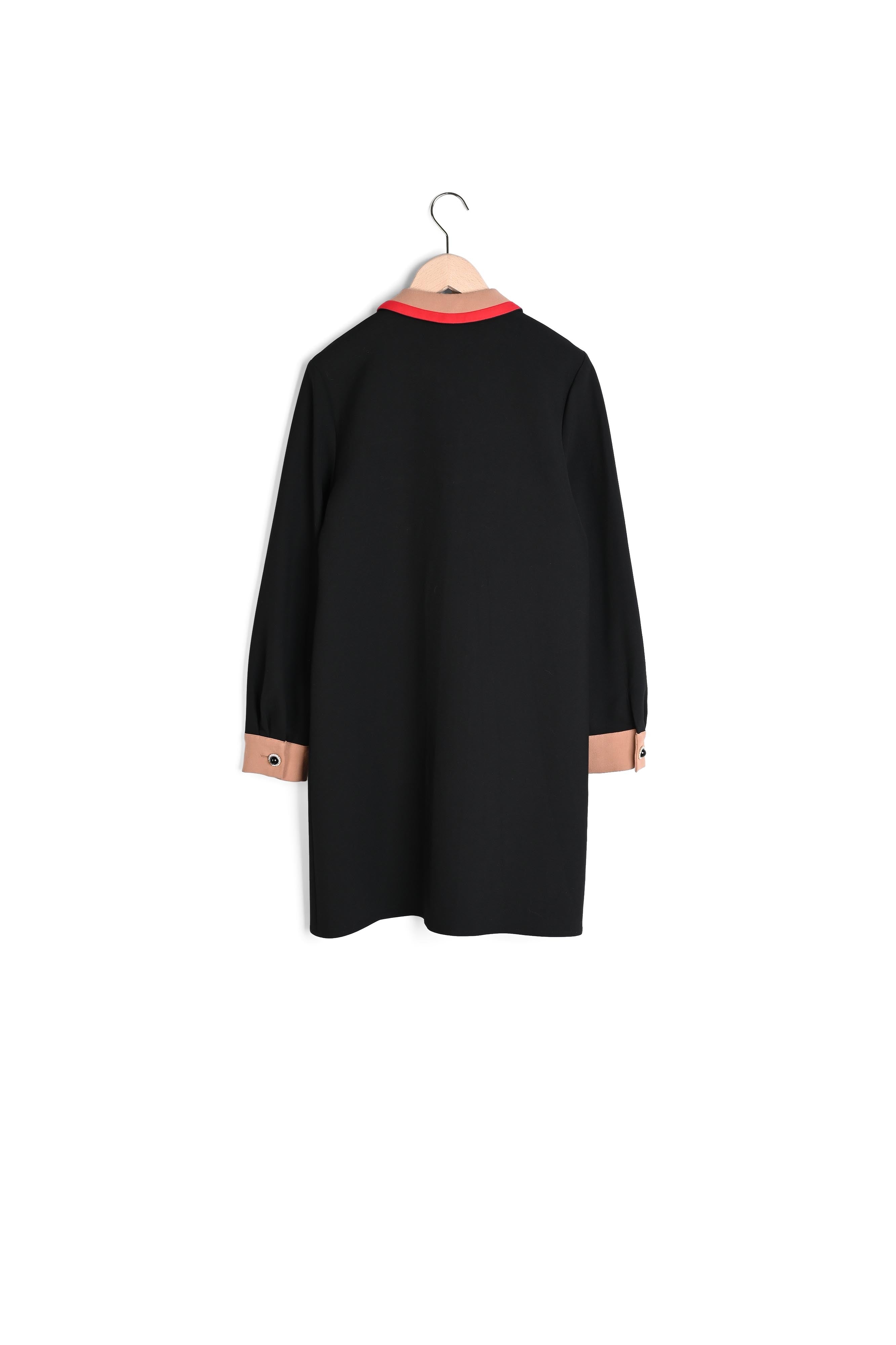 Robe Ramata noire en toile double Faume - seconde main