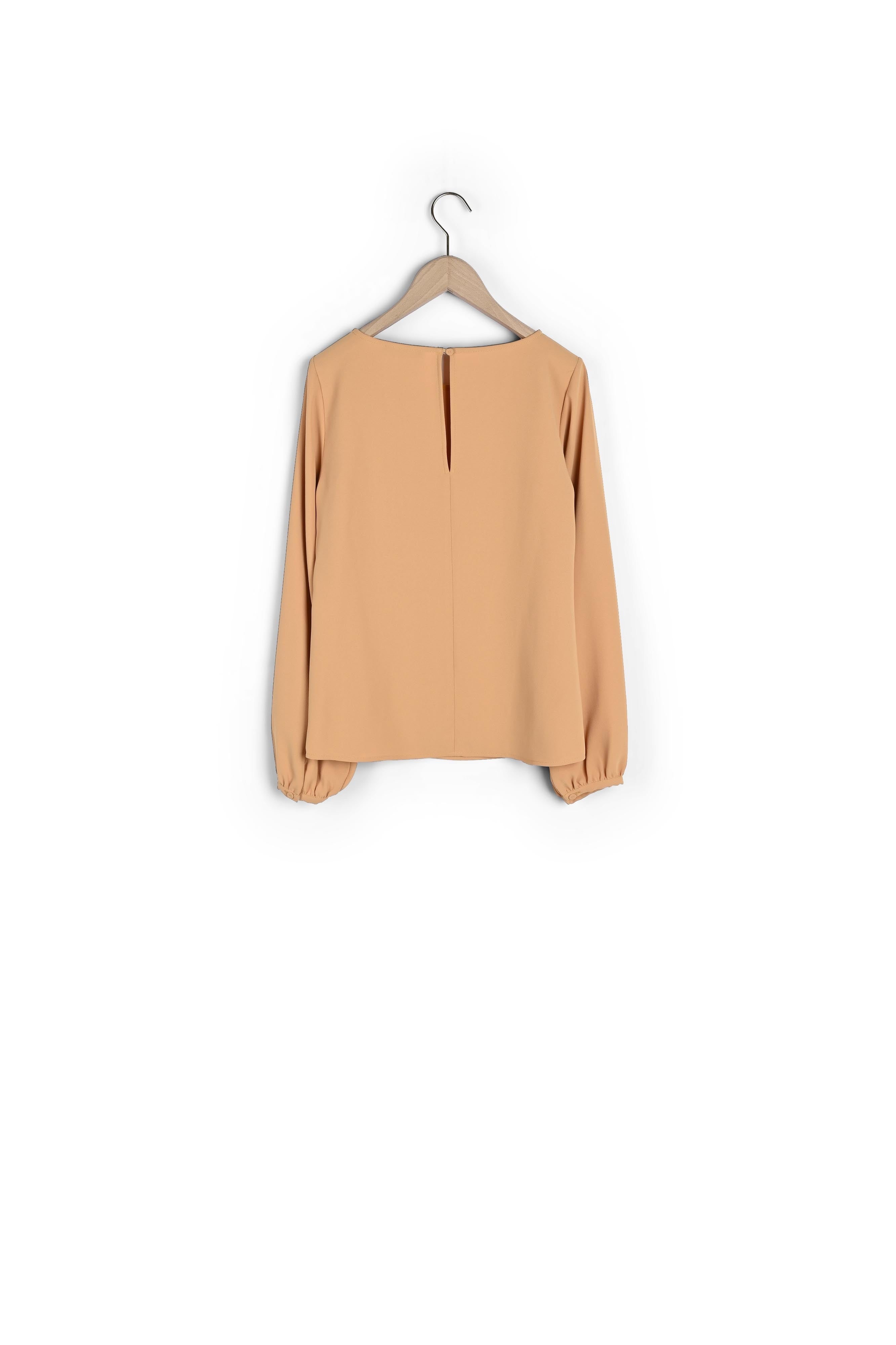 Top Tabecca beige en crêpe Faume - seconde main