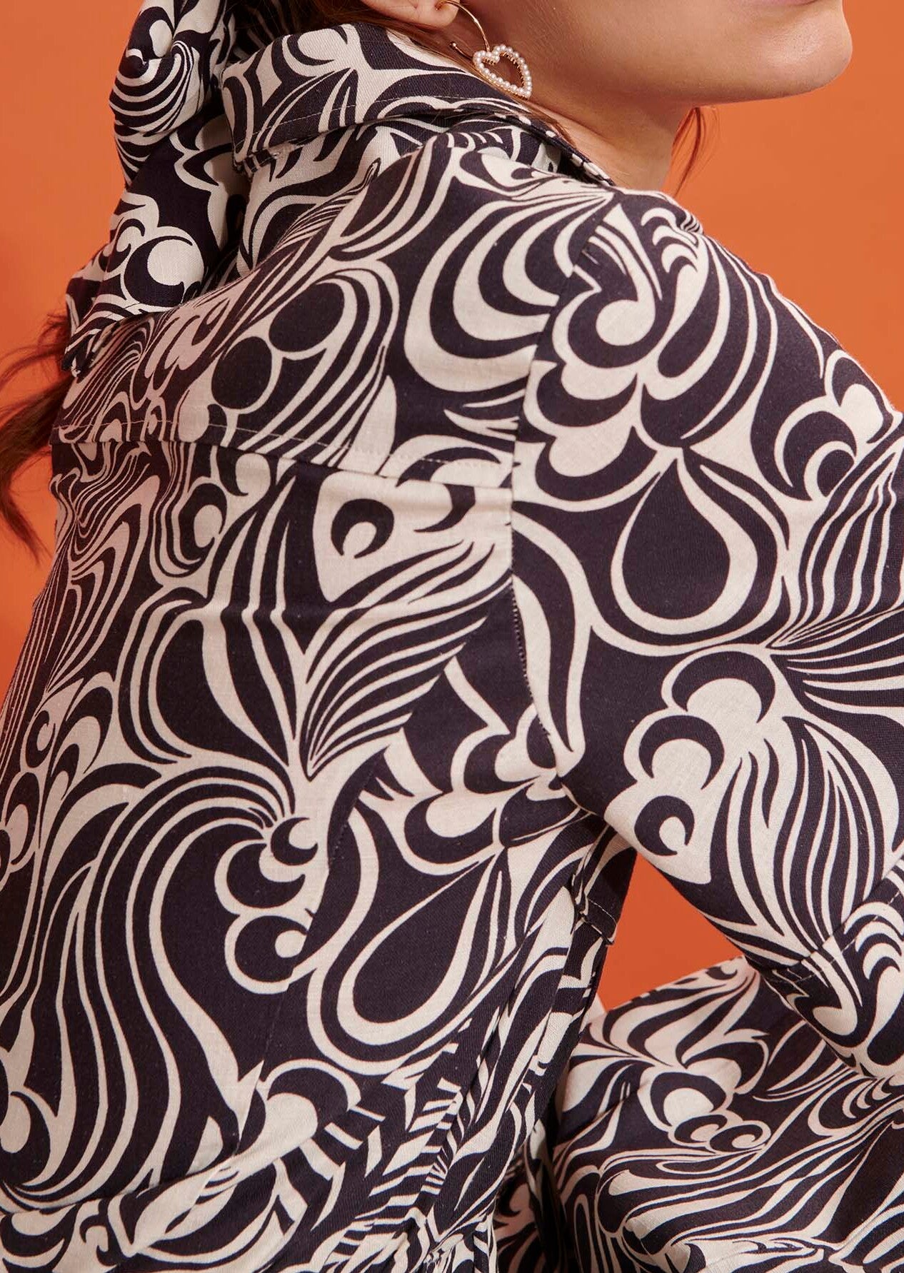 Robe Ryfen écru imprimé psyche en coton Faume - seconde main