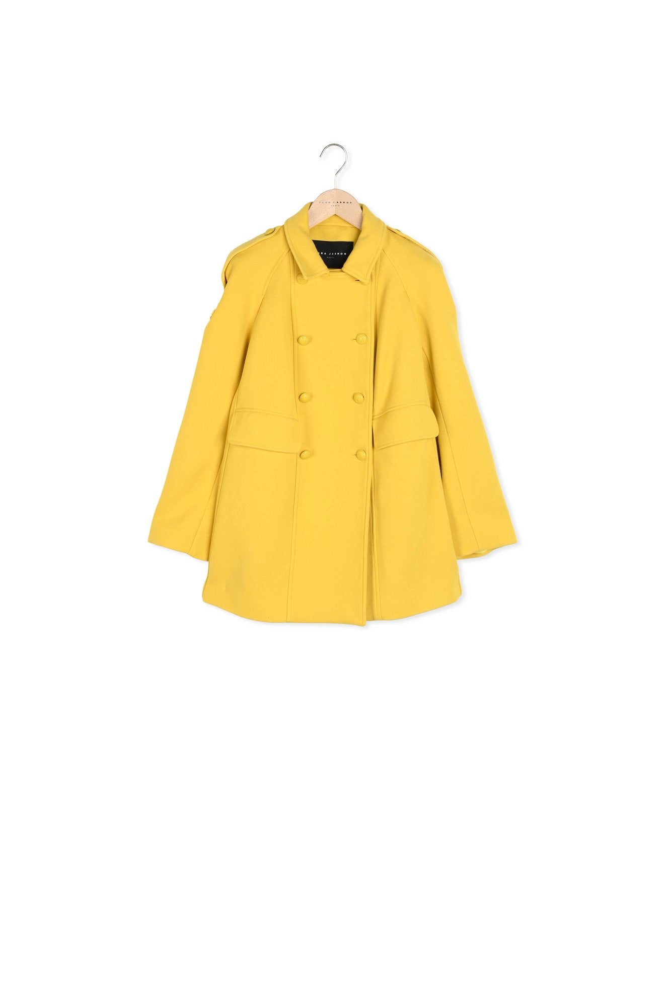 Manteau Marnie jaune en double coton Faume - seconde main