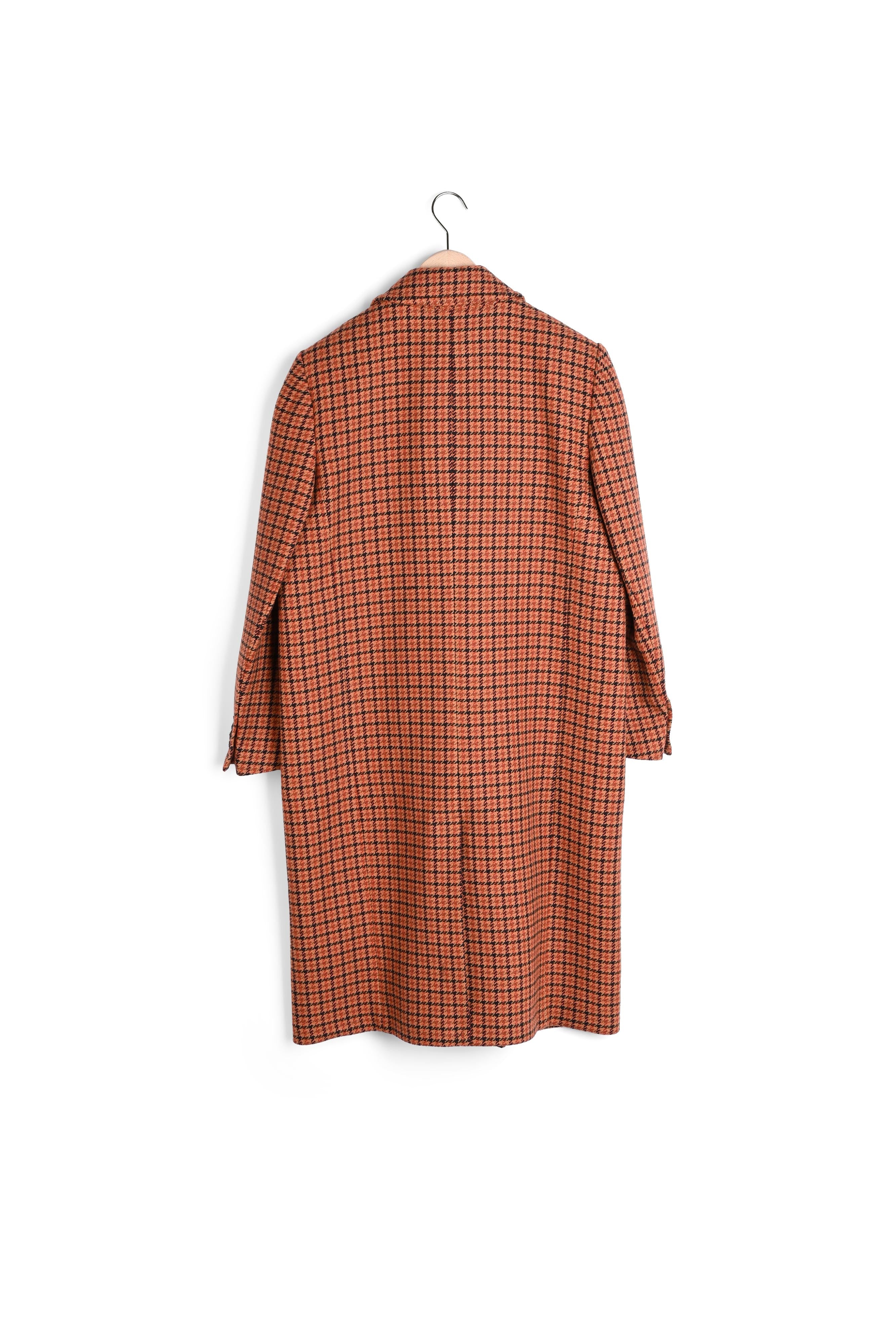 Manteau Marcus marron imprimé pied de poule Faume - seconde main