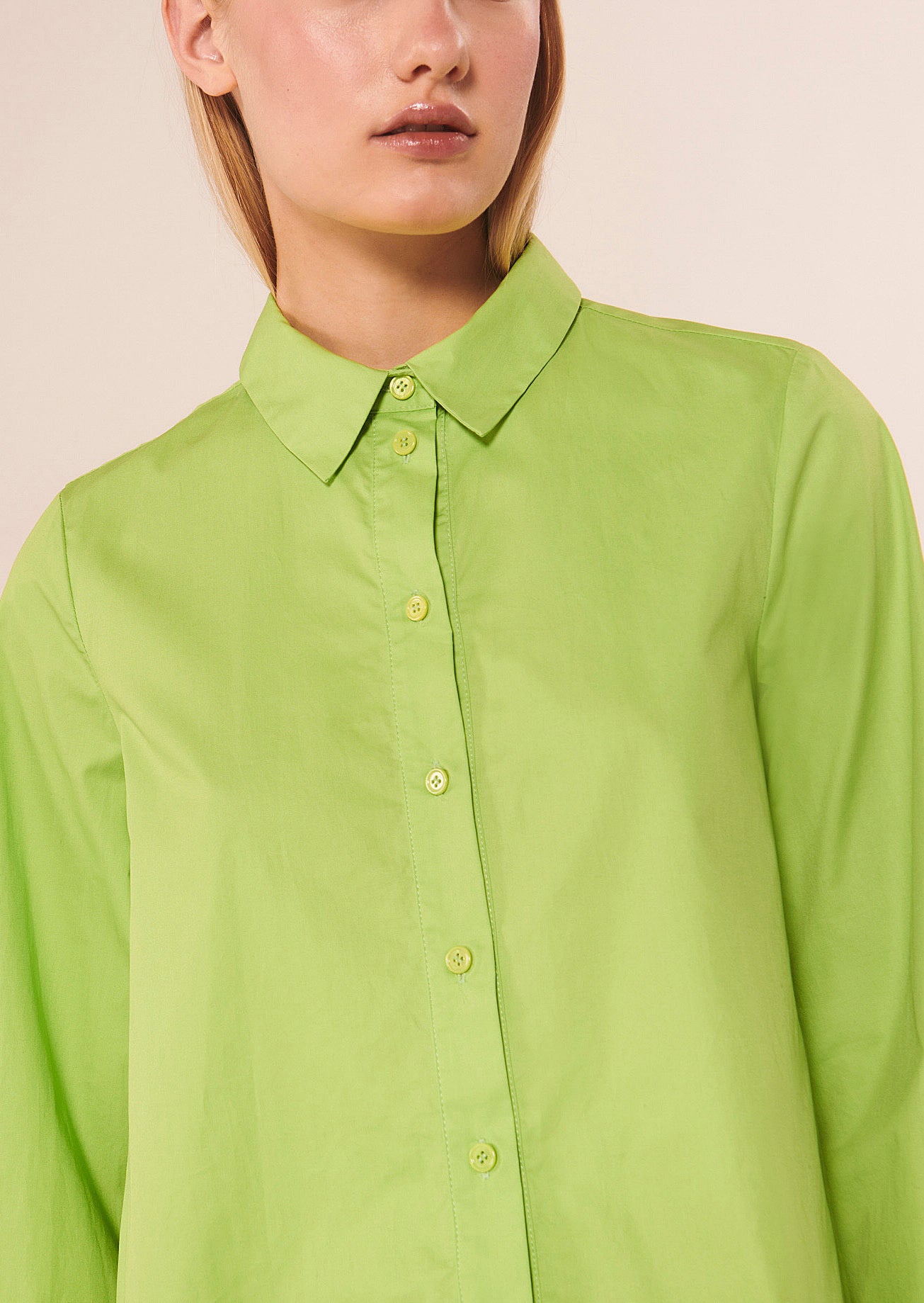 Chemise Callie verte en popeline Faume - seconde main
