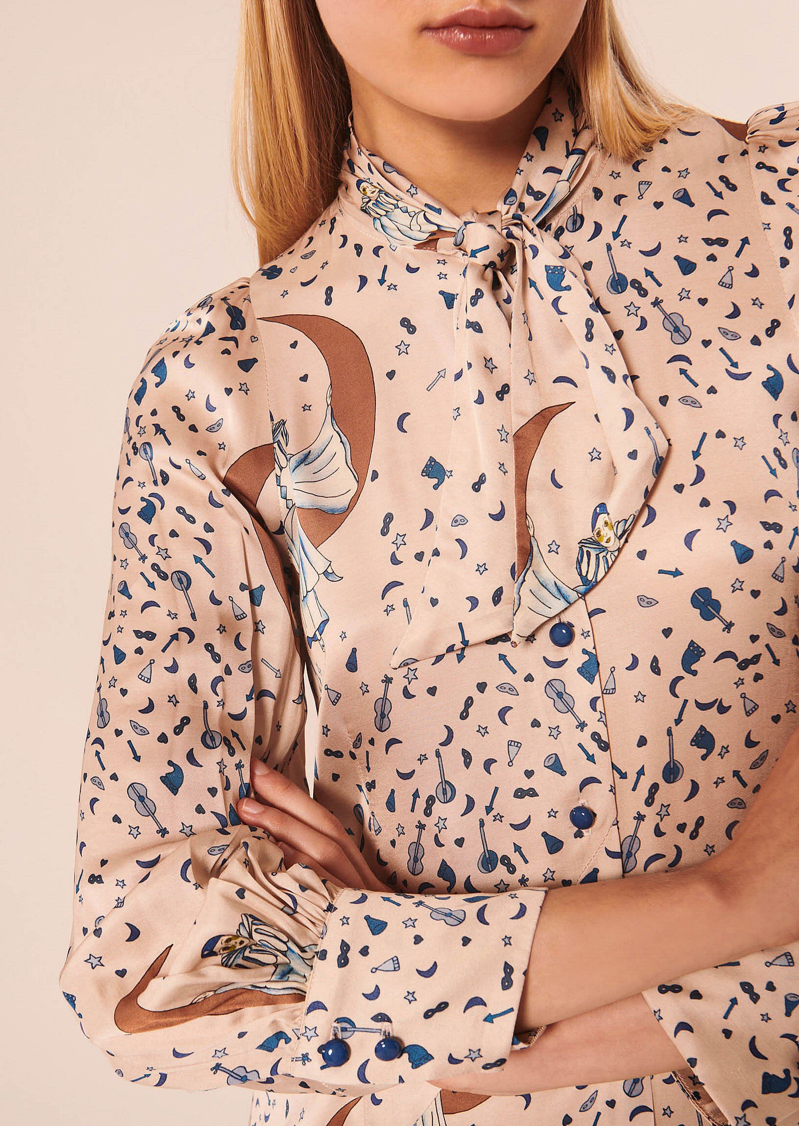 Robe Roccala beige imprimé Faume - seconde main