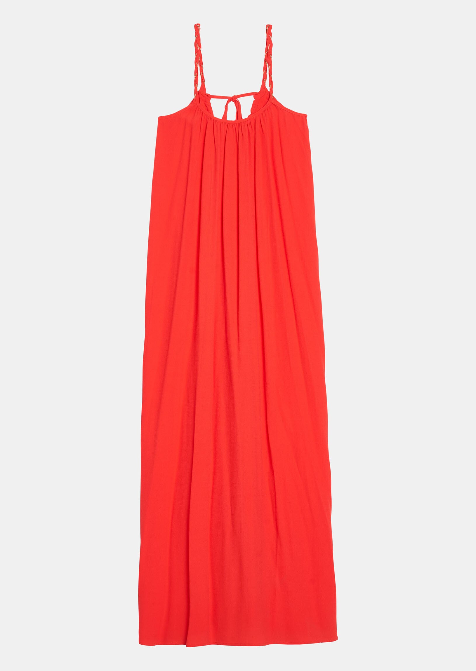 Robe Rosetta rouge en crêpe Faume - seconde main