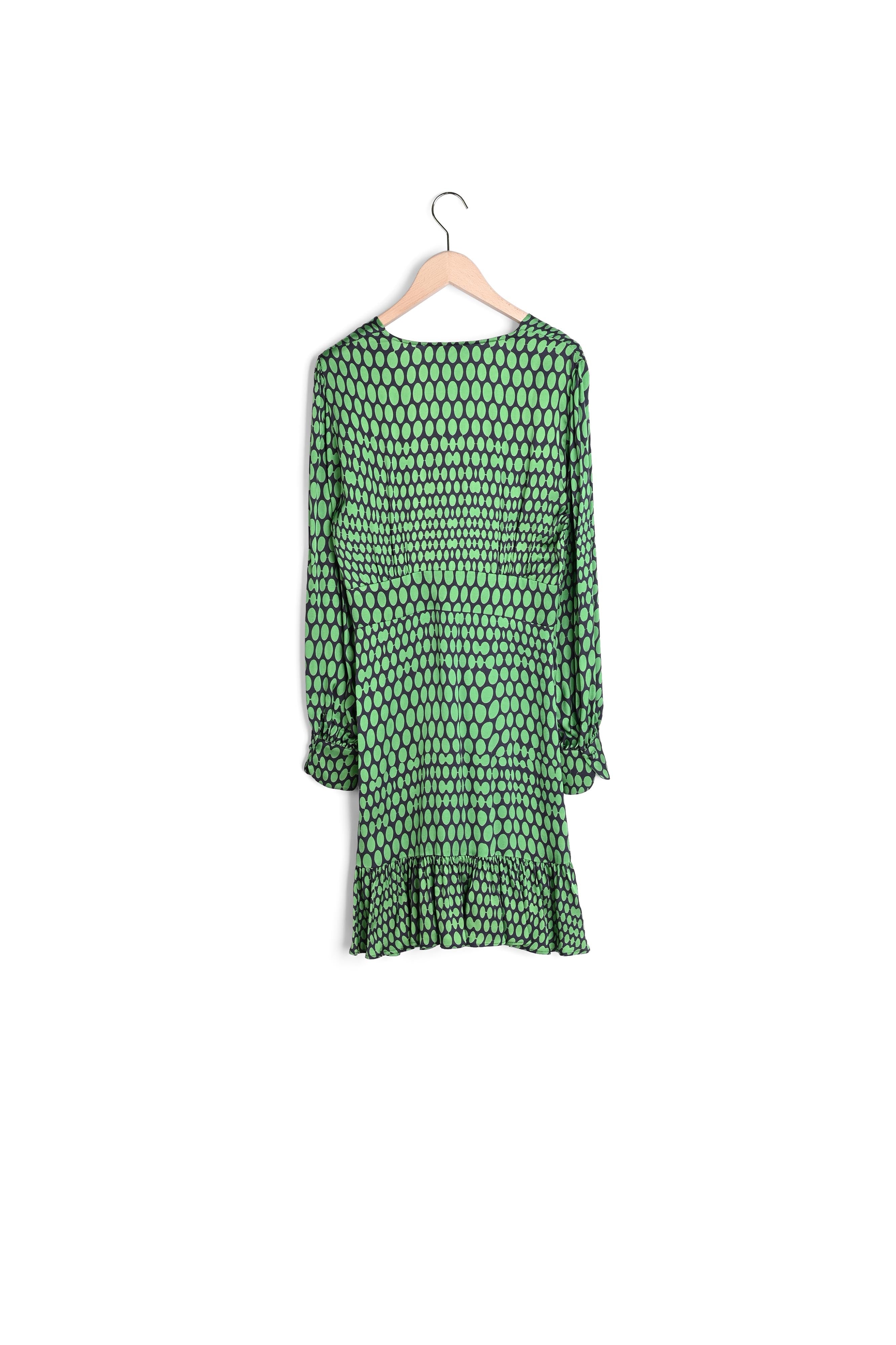 Robe Rain verte imprimé pois Faume - seconde main