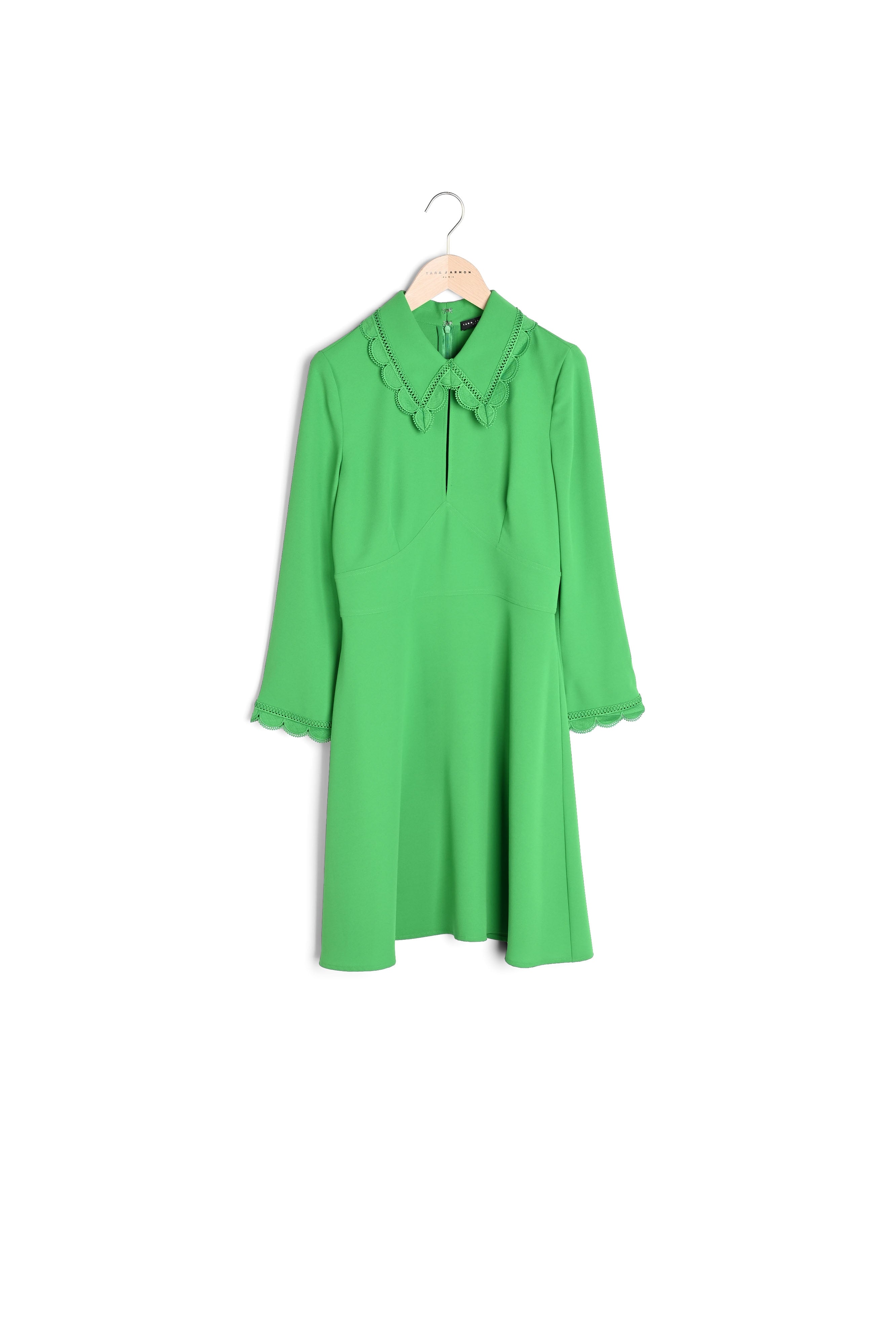Robe Ric vert émeraude en crêpe Faume - seconde main