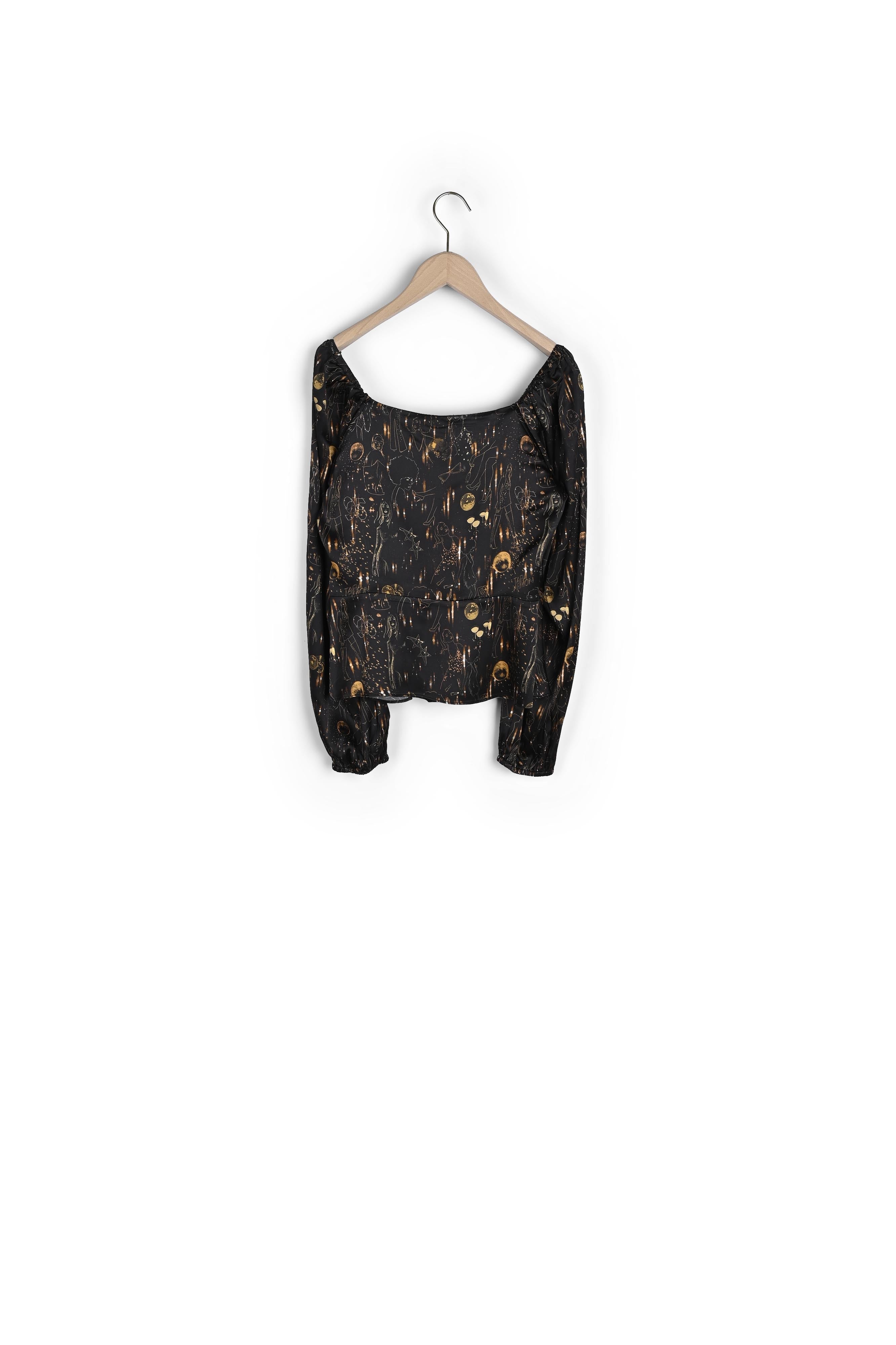 Top Taska noir Tara Party Faume - seconde main