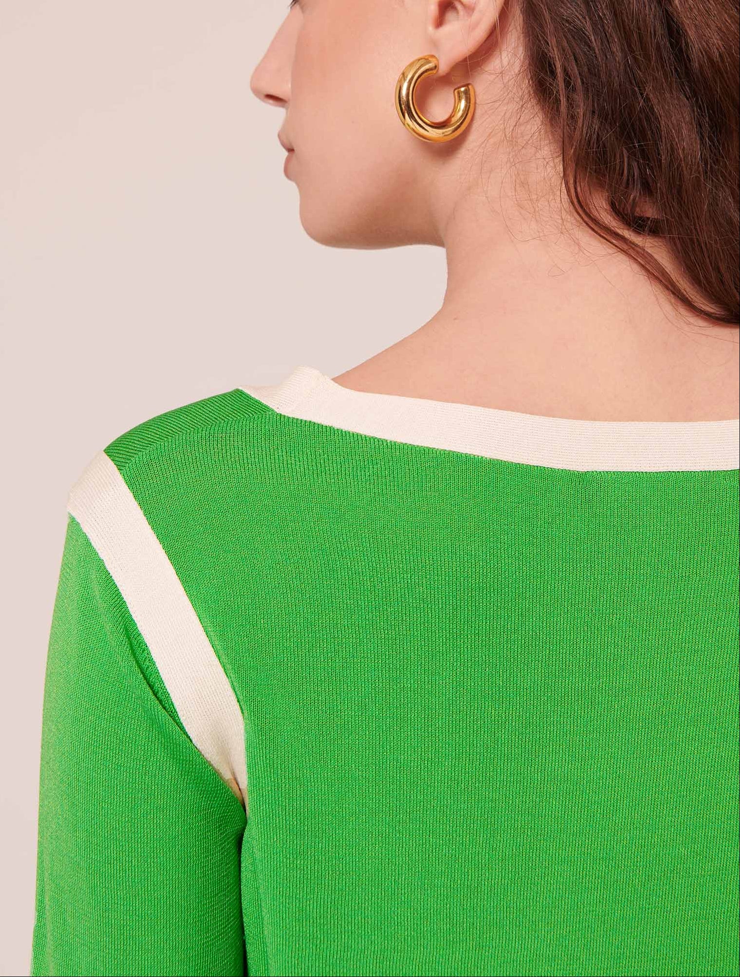 Pull Ponama vert en coton Faume - seconde main