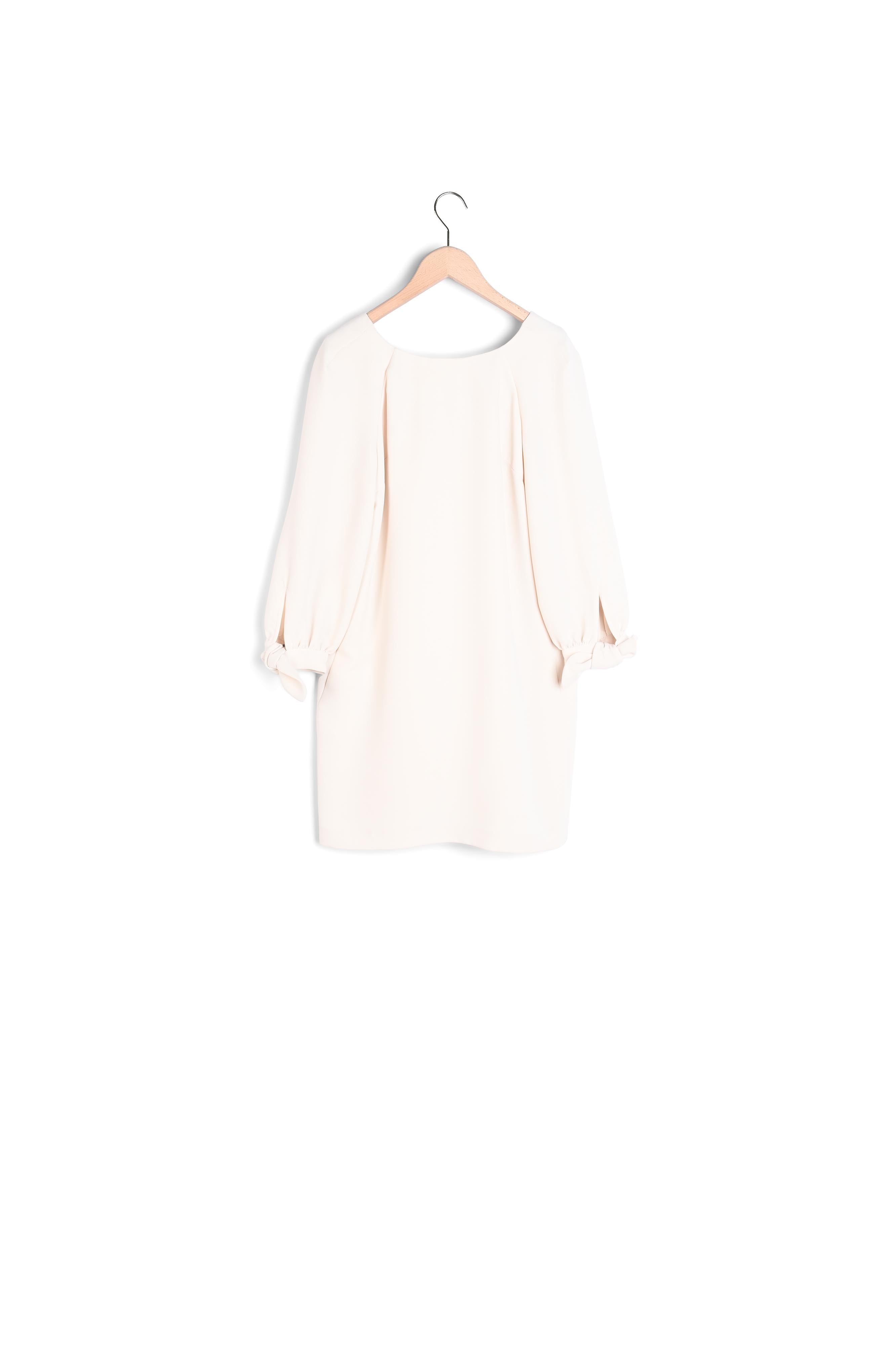 Robe tunique Rina beige nouée aux manches Faume - seconde main