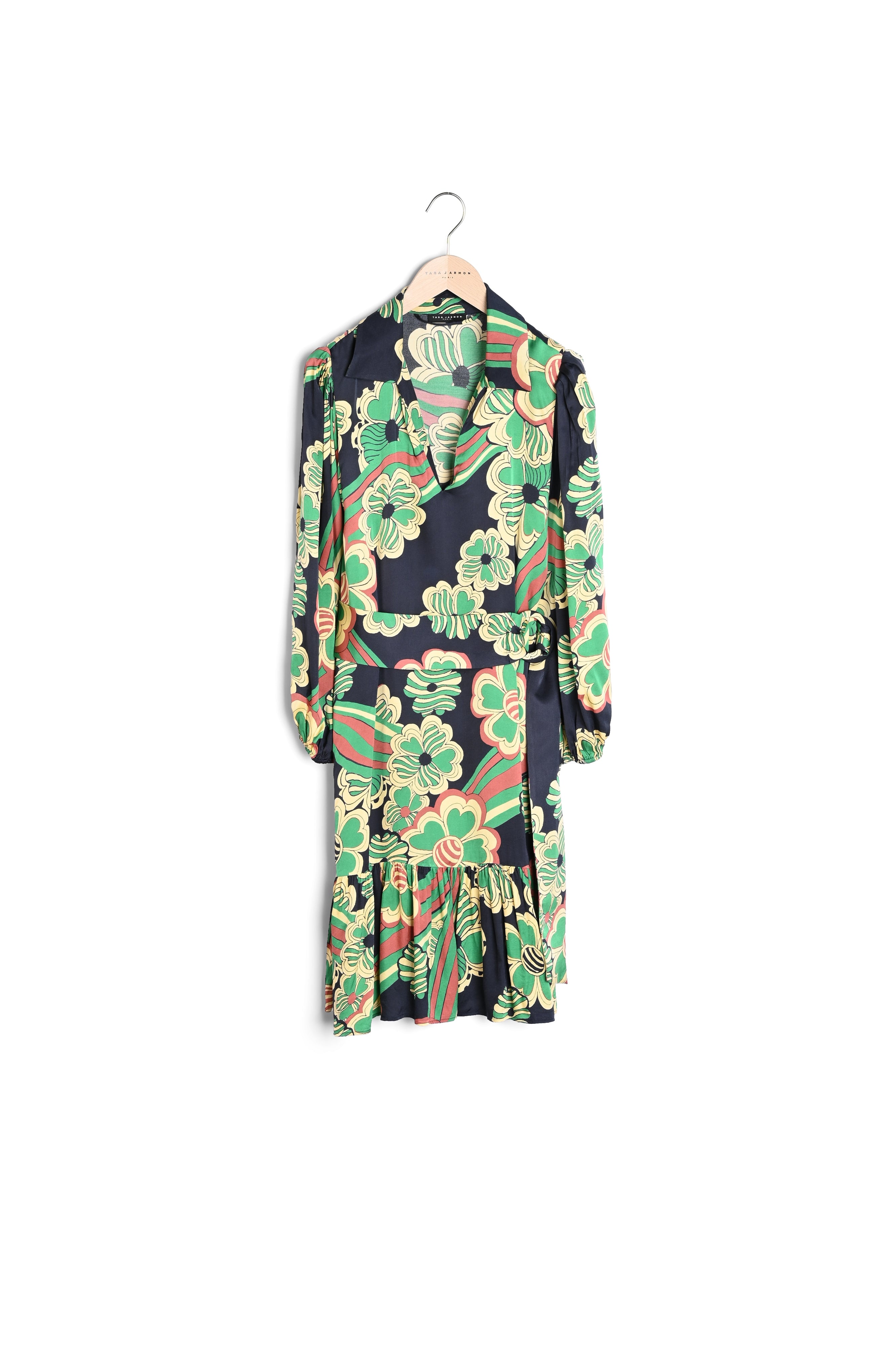 Robe Rosie bleu nuit imprimé à fleurs Faume - seconde main