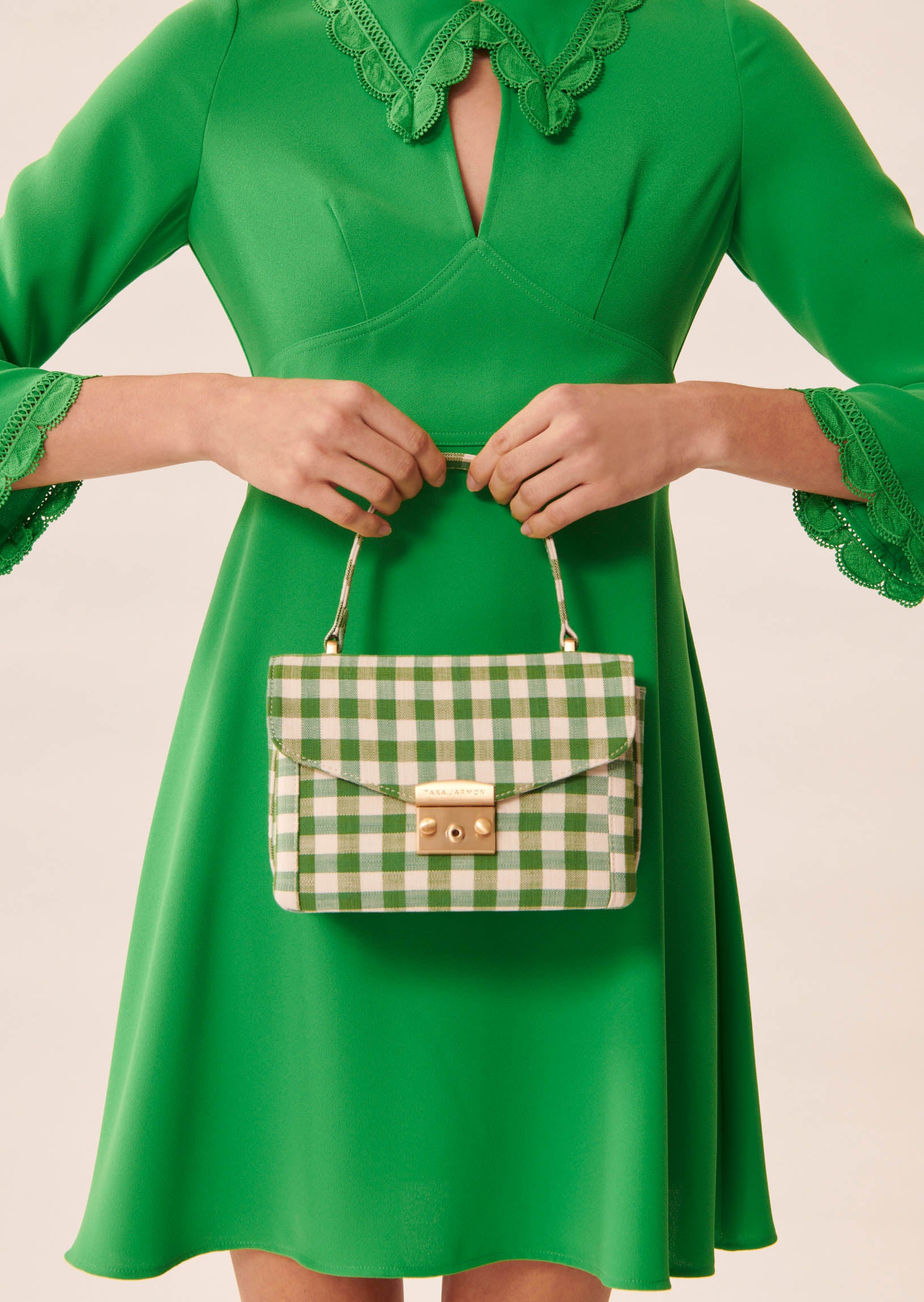 Robe Ric vert émeraude en crêpe Faume - seconde main