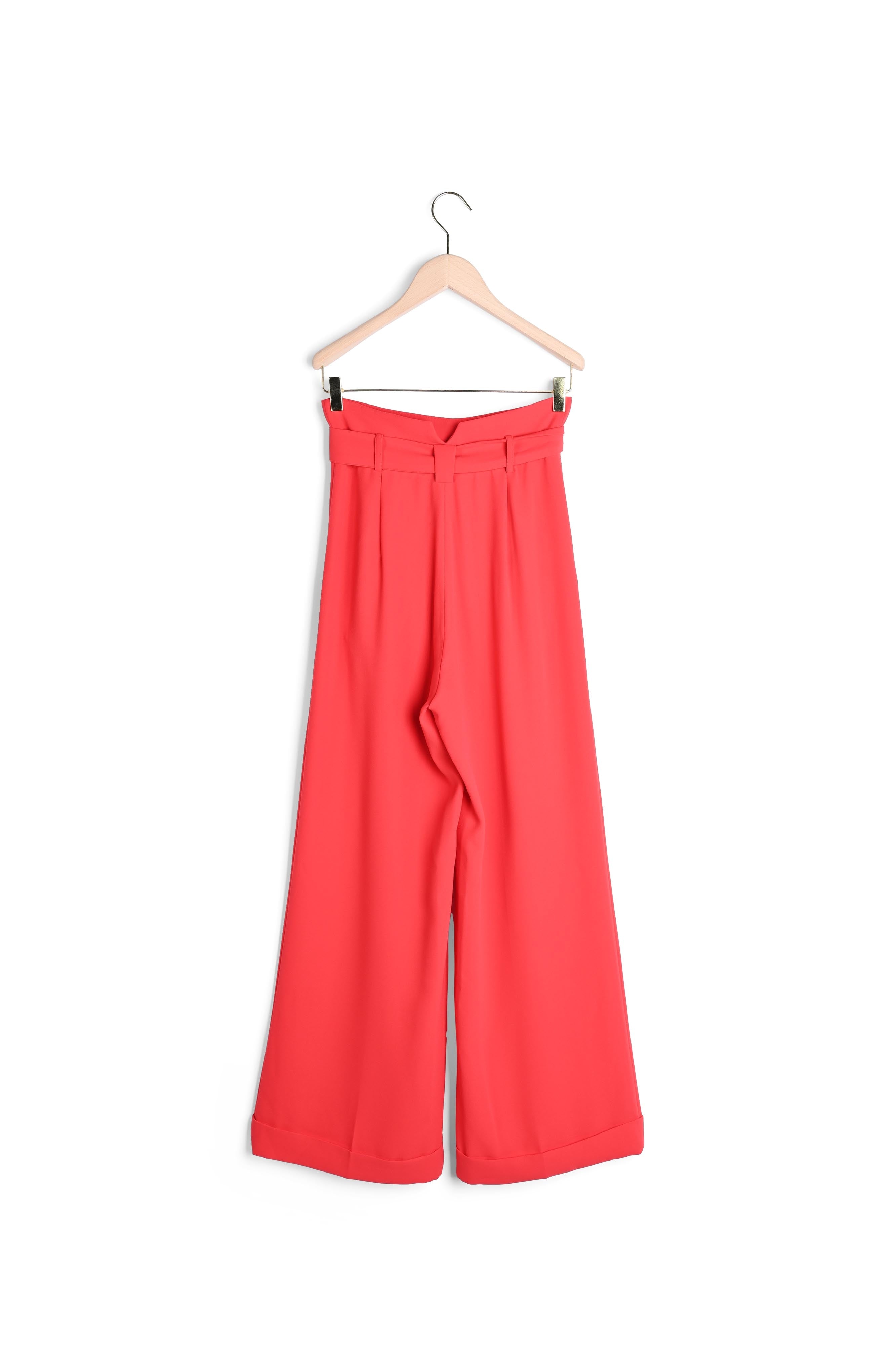 Pantalon Pyla rouge en crêpe Faume - seconde main