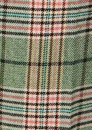 Veste verte en tartan Valy Faume - seconde main