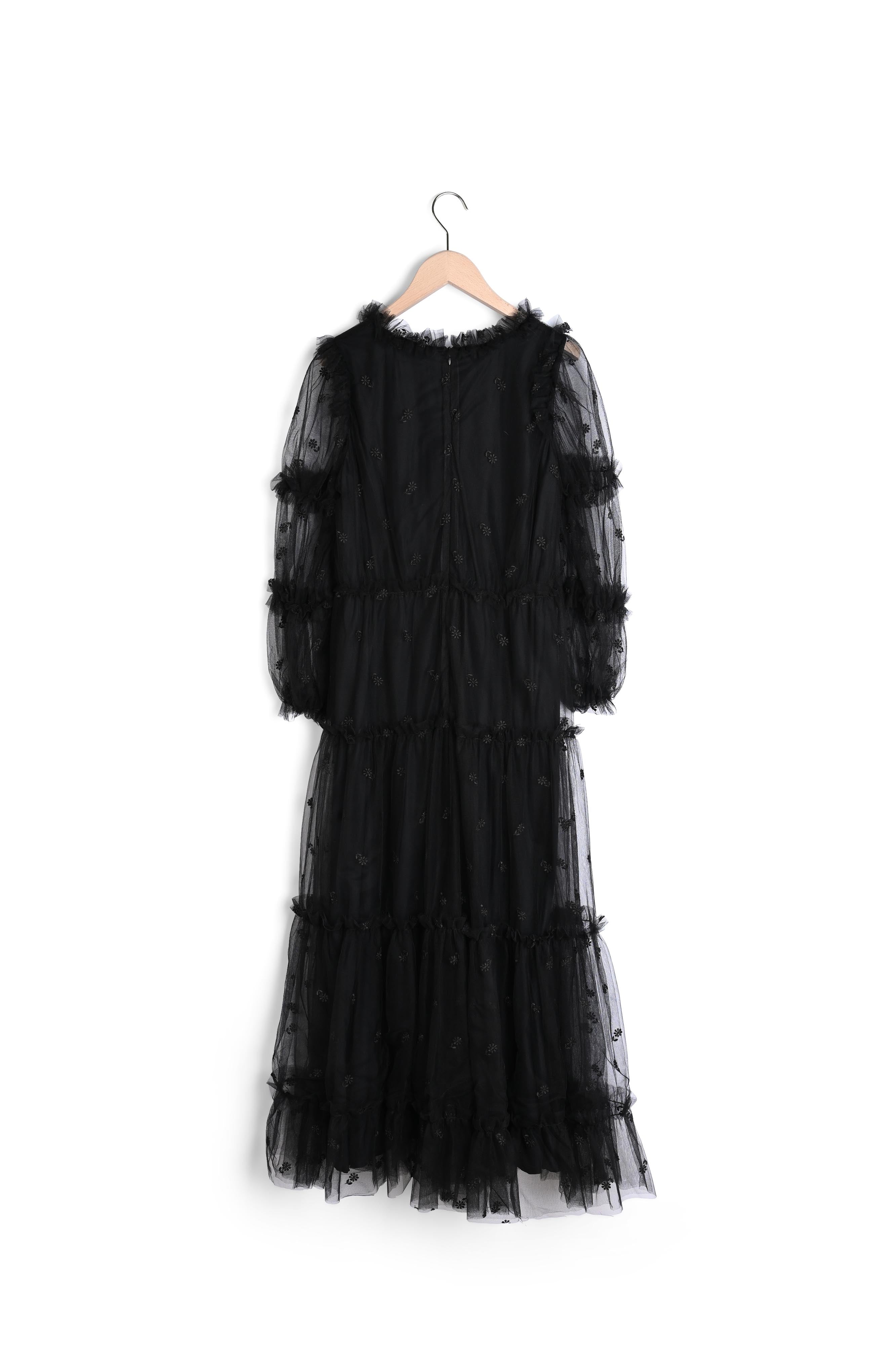 Robe de bal longue en tulle noir Faume - seconde main
