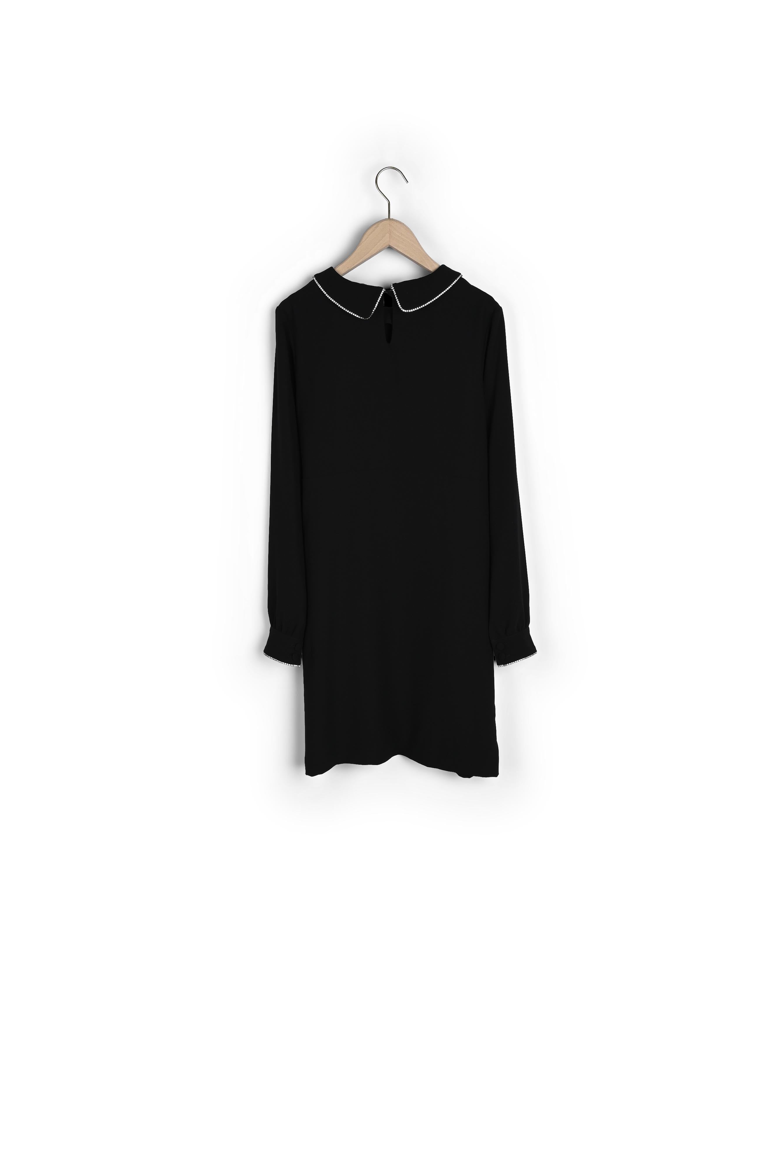 Robe Rebba noire en crêpe Faume - seconde main