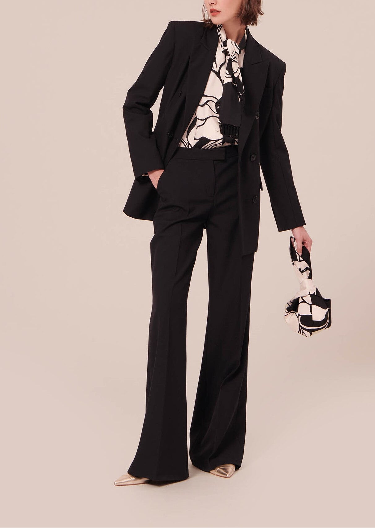 Pantalon Primavera noir en laine froide Faume - seconde main