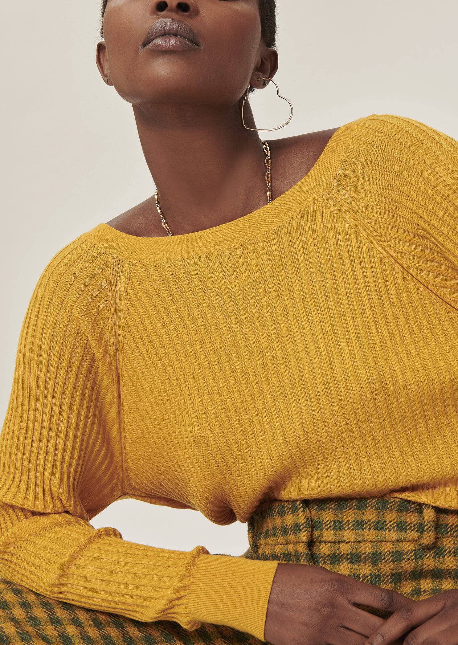 Gilet Gemma mordoré en merinos extrafin Faume - seconde main