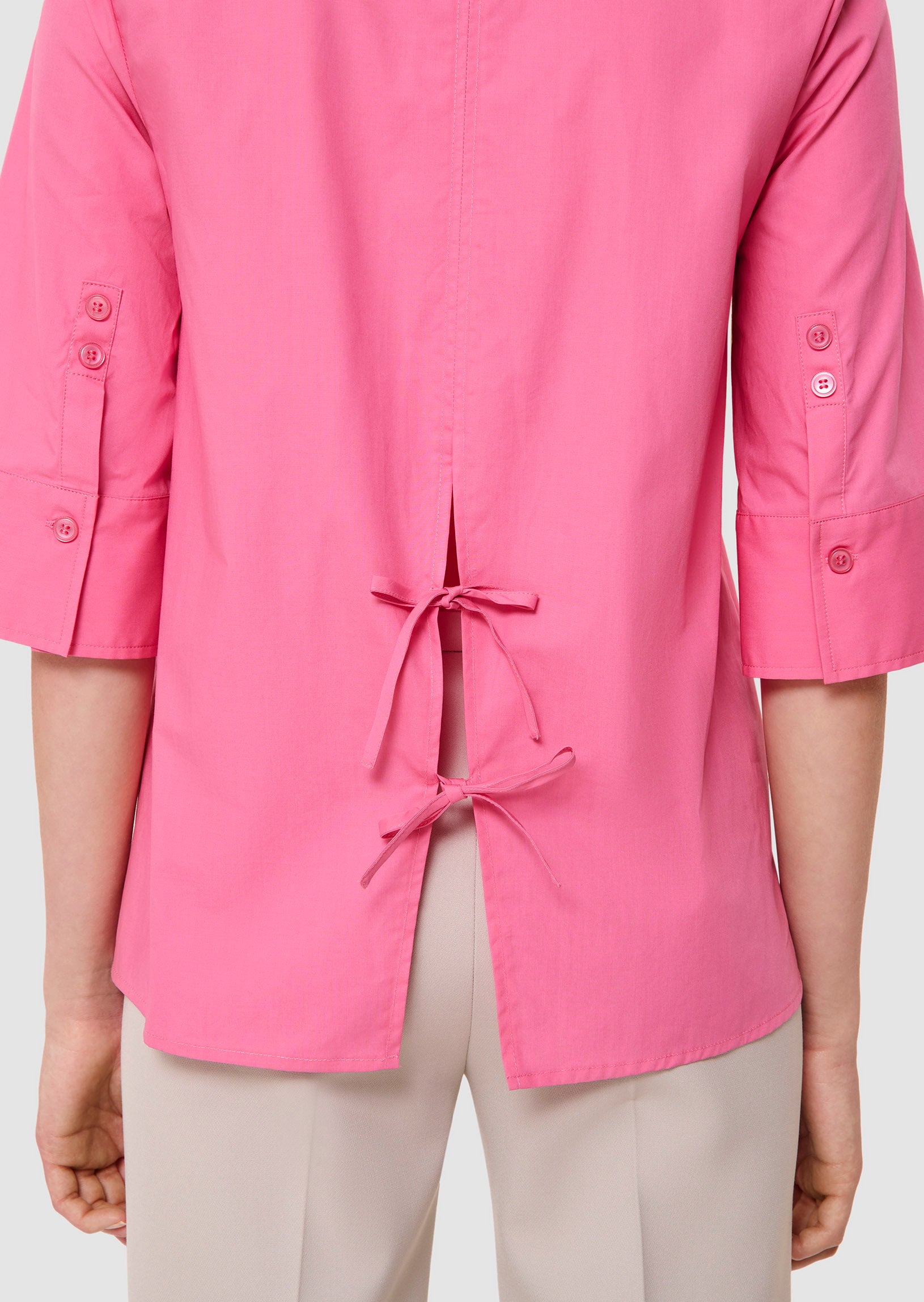 Chemise rose en popeline Clem Faume - seconde main