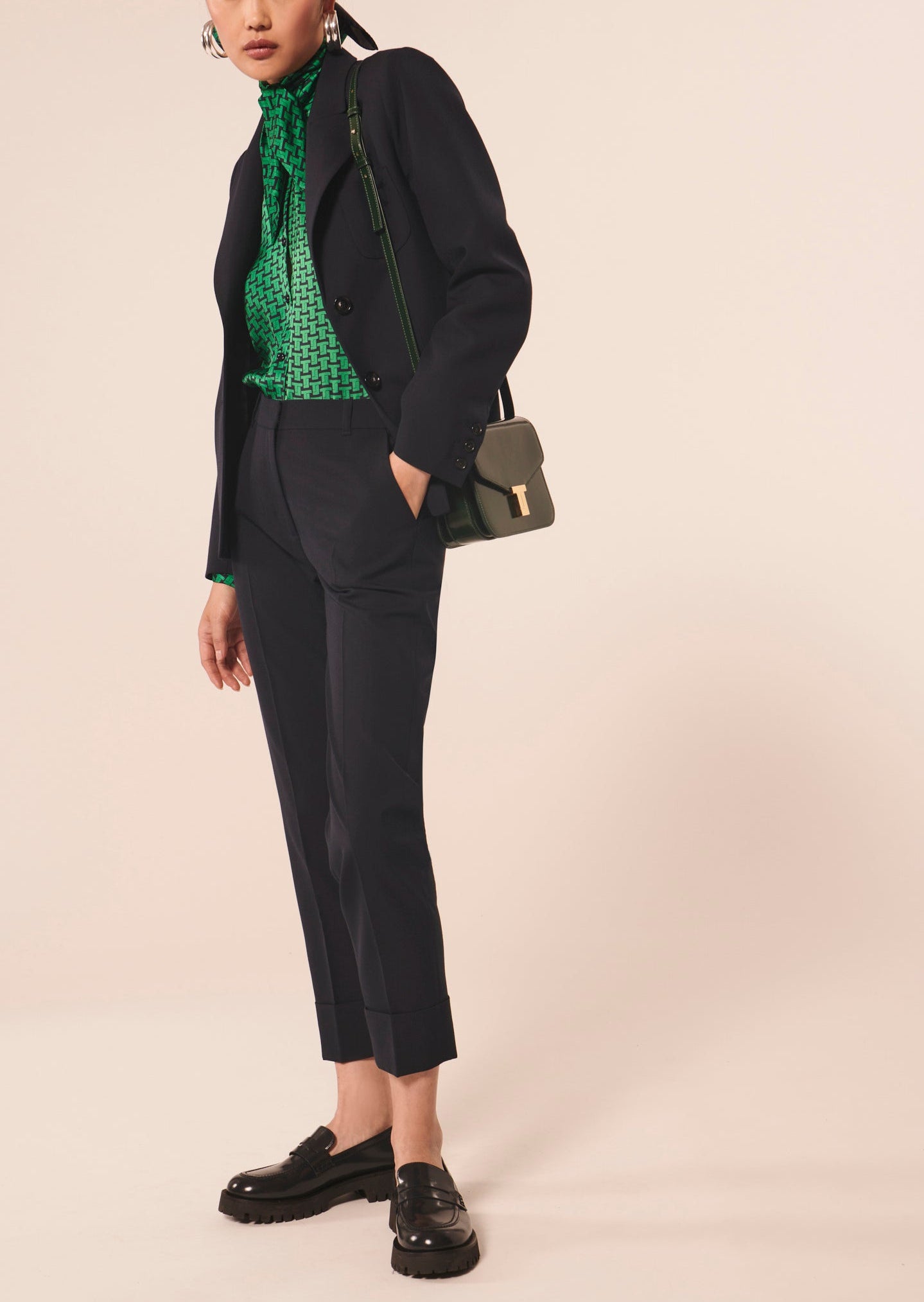 Veste Vanny bleu nuit en laine froide Faume - seconde main