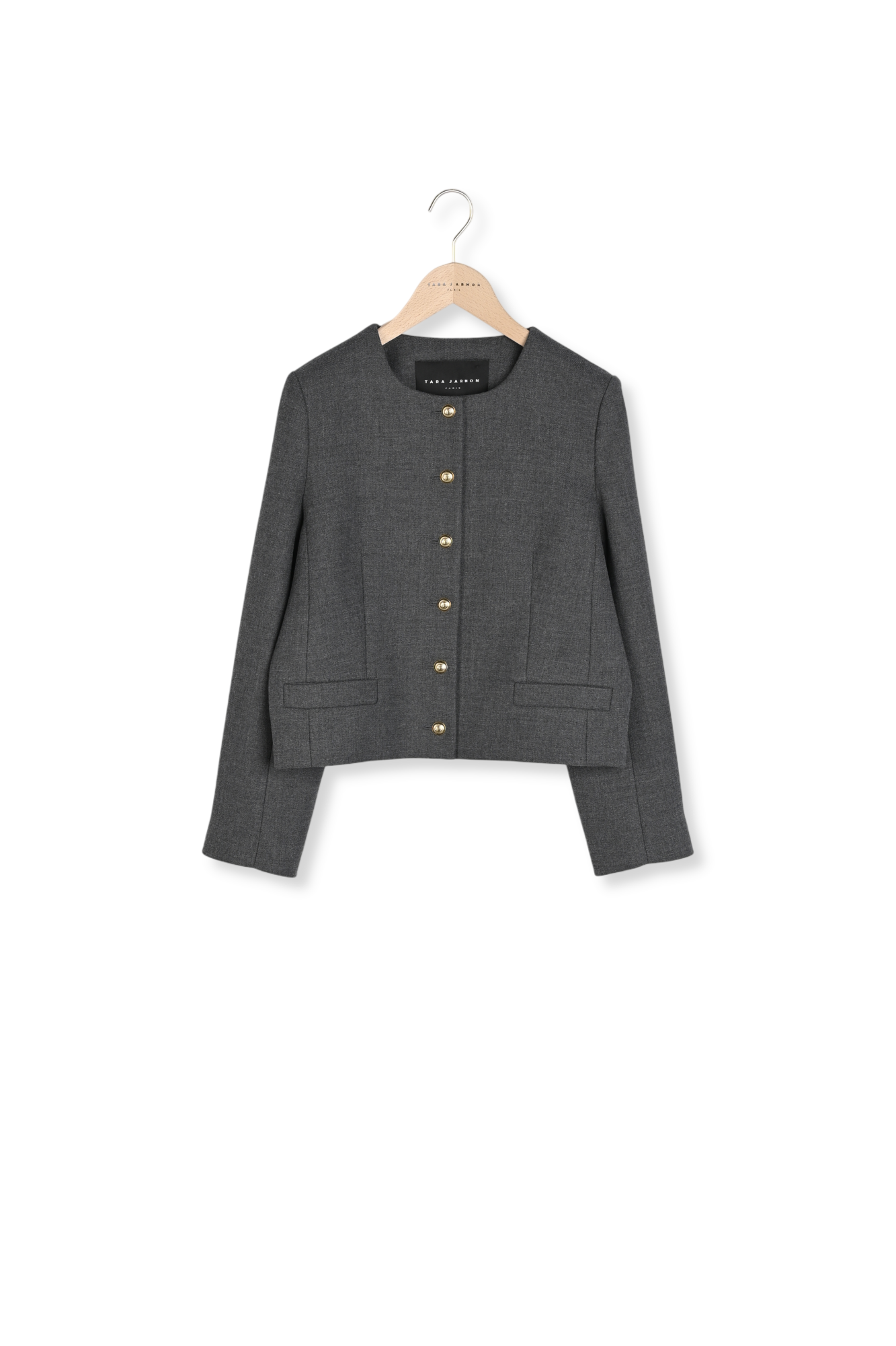 Veste grise en toile compacte Vesna Faume - seconde main